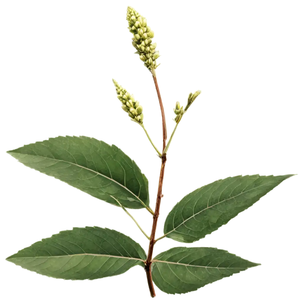 Myrica esculenta flower with stem and leaves herbarium sheet