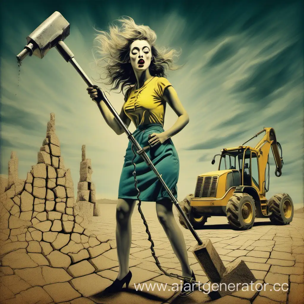 Intriguing-Scene-of-a-Girl-Wielding-a-Jackhammer-in-Salvador-Dalis-Surreal-Style