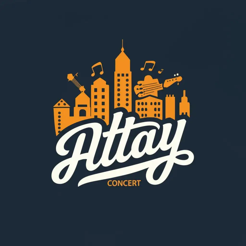 logo, Poster of concert in the city, with the text "Altay", typography, be used in Events industry