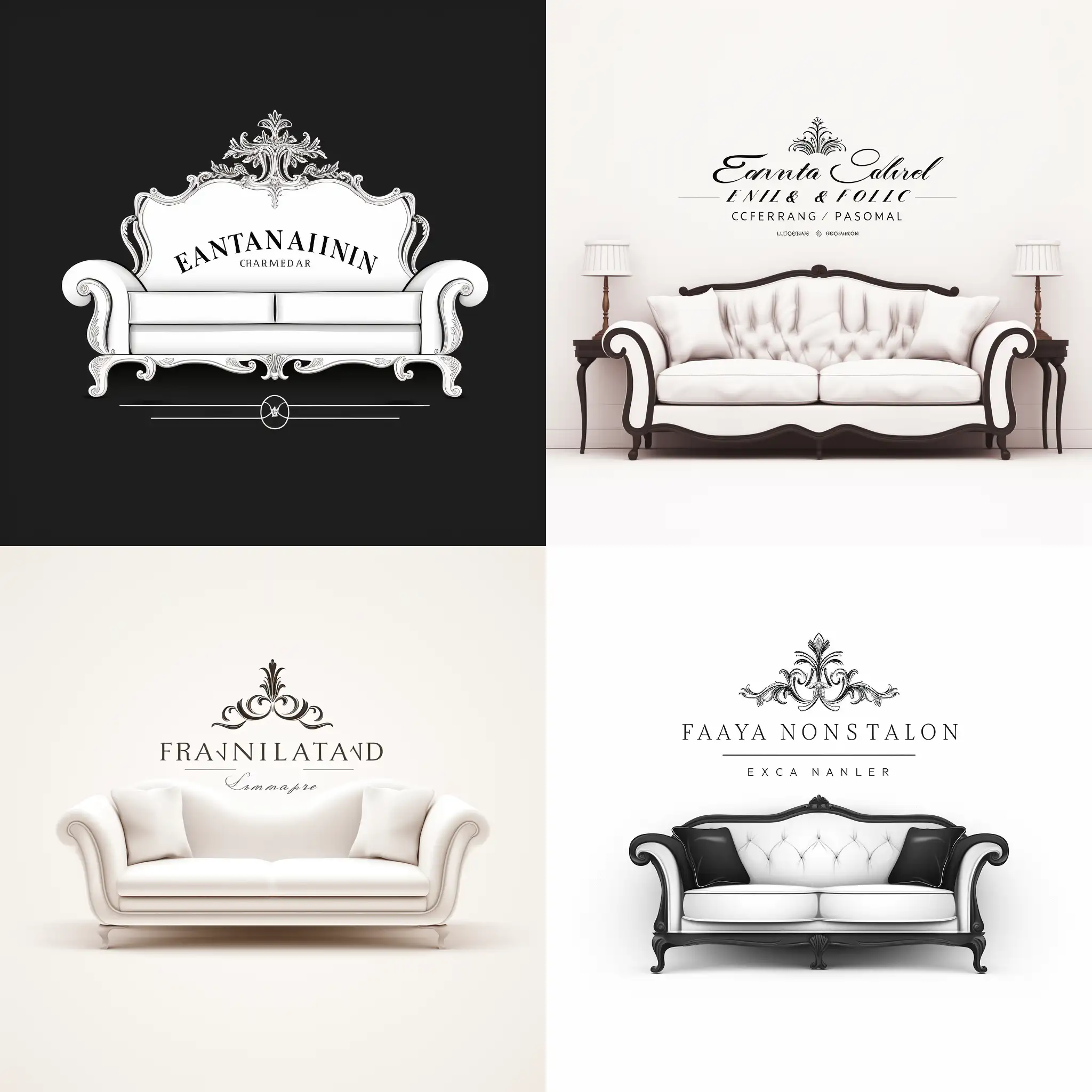 European-Style-Cleaning-Services-by-SOFA-Black-and-White-Logo-Design