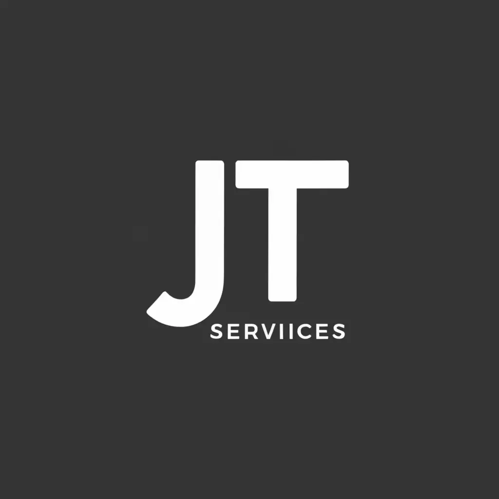 a logo design,with the text "JT", main symbol:Services,Moderate,clear background