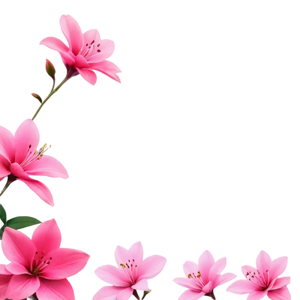 azalea 3d flower realistic