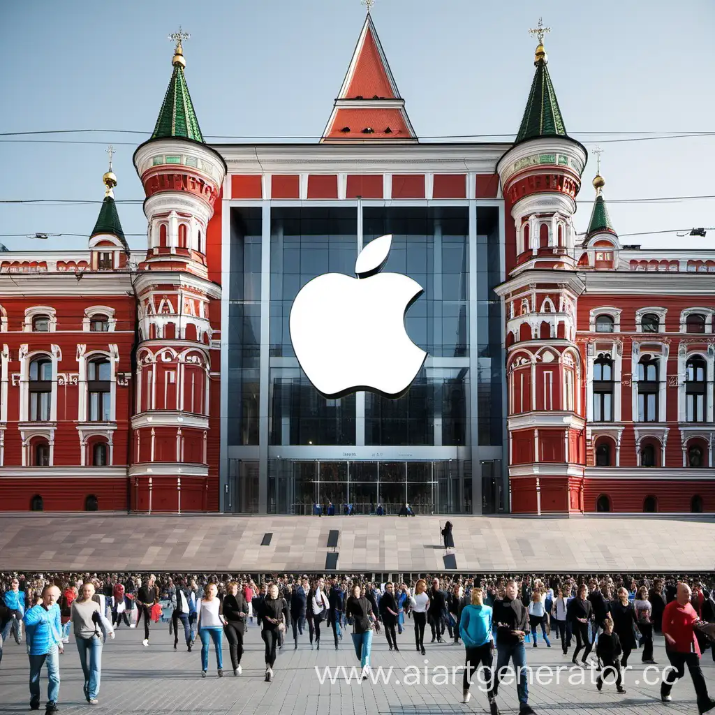 Apple Store on Red Square in Moscow