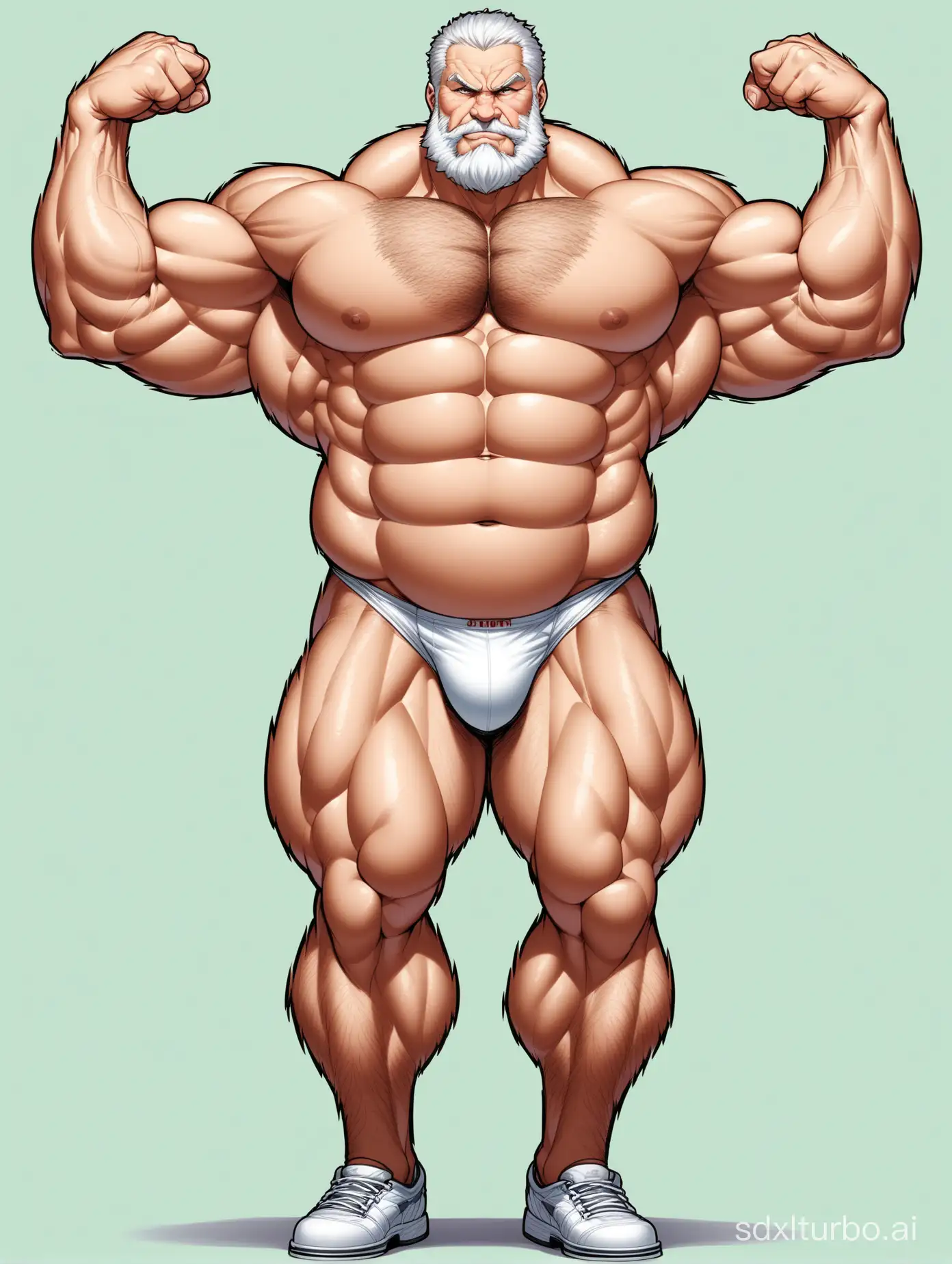 Massive-Muscle-Bodybuilder-Showing-Huge-Biceps-in-Underwear