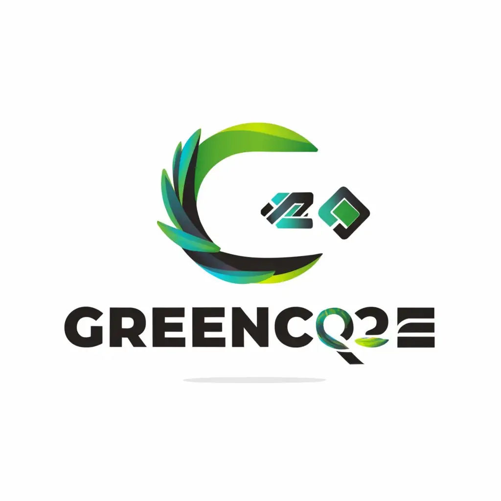 a logo design,with the text "GreenC02de", main symbol:C02,Moderate,be used in Technology industry,clear background