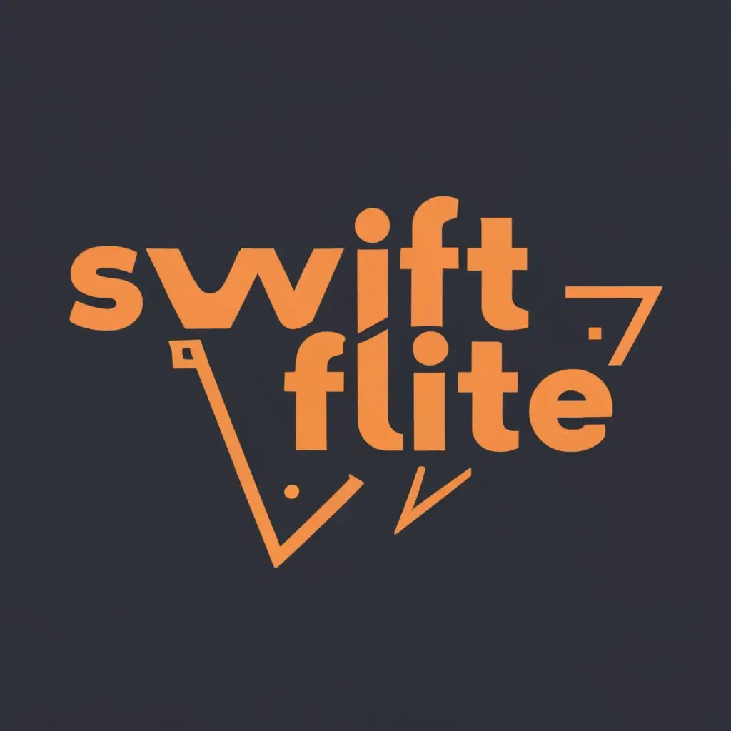 logo, drop shipping, with the text "Swift Flite ", typography, be used in Retail industry