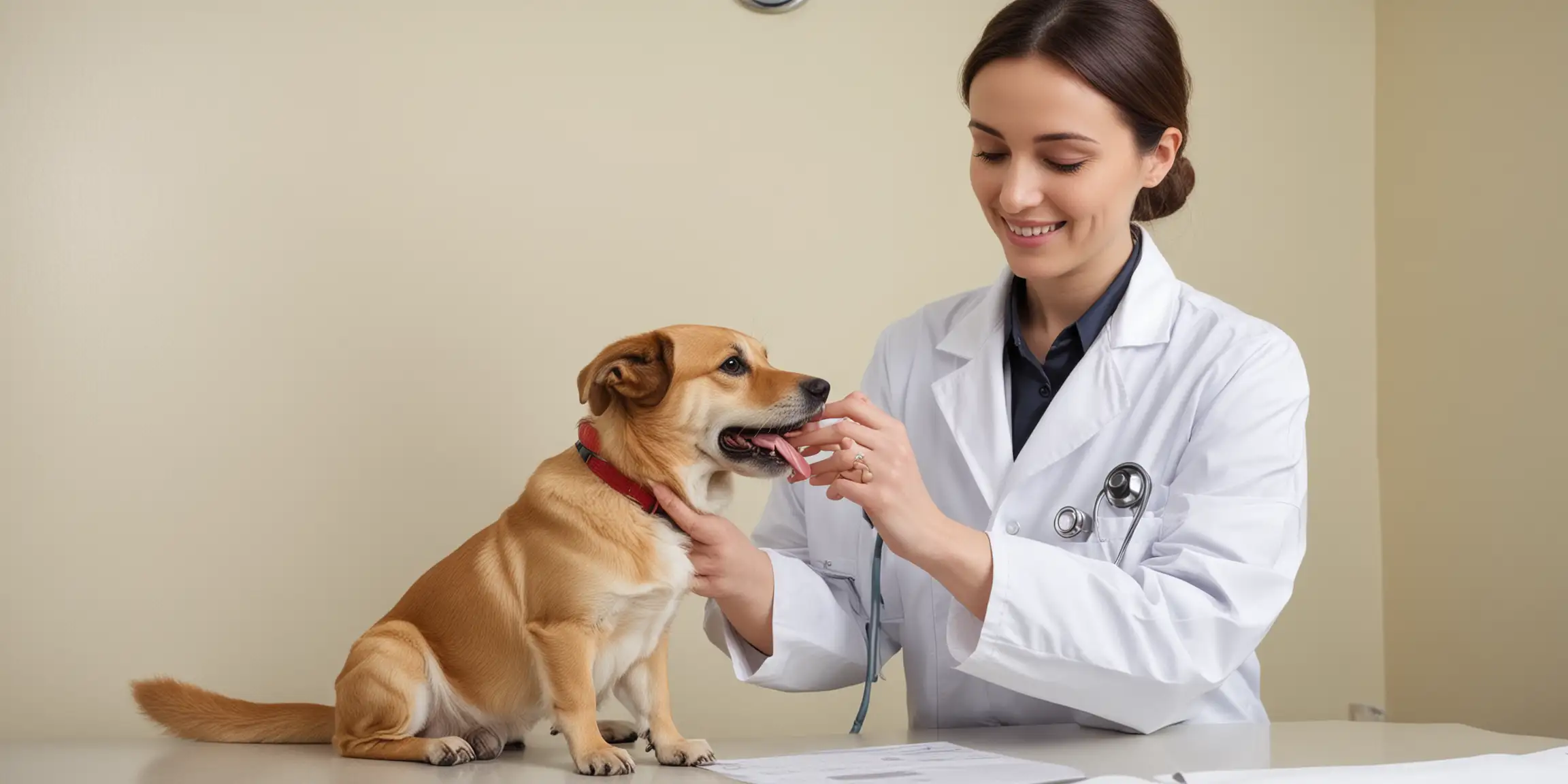 Veterinarian Examining a Pets Health