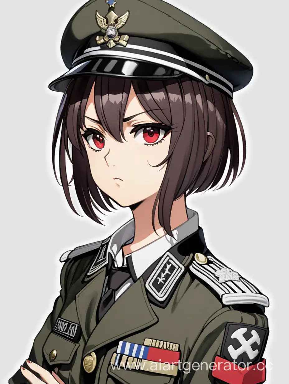 Fierce-Anime-Girl-in-Military-Uniform-with-Red-Eyes