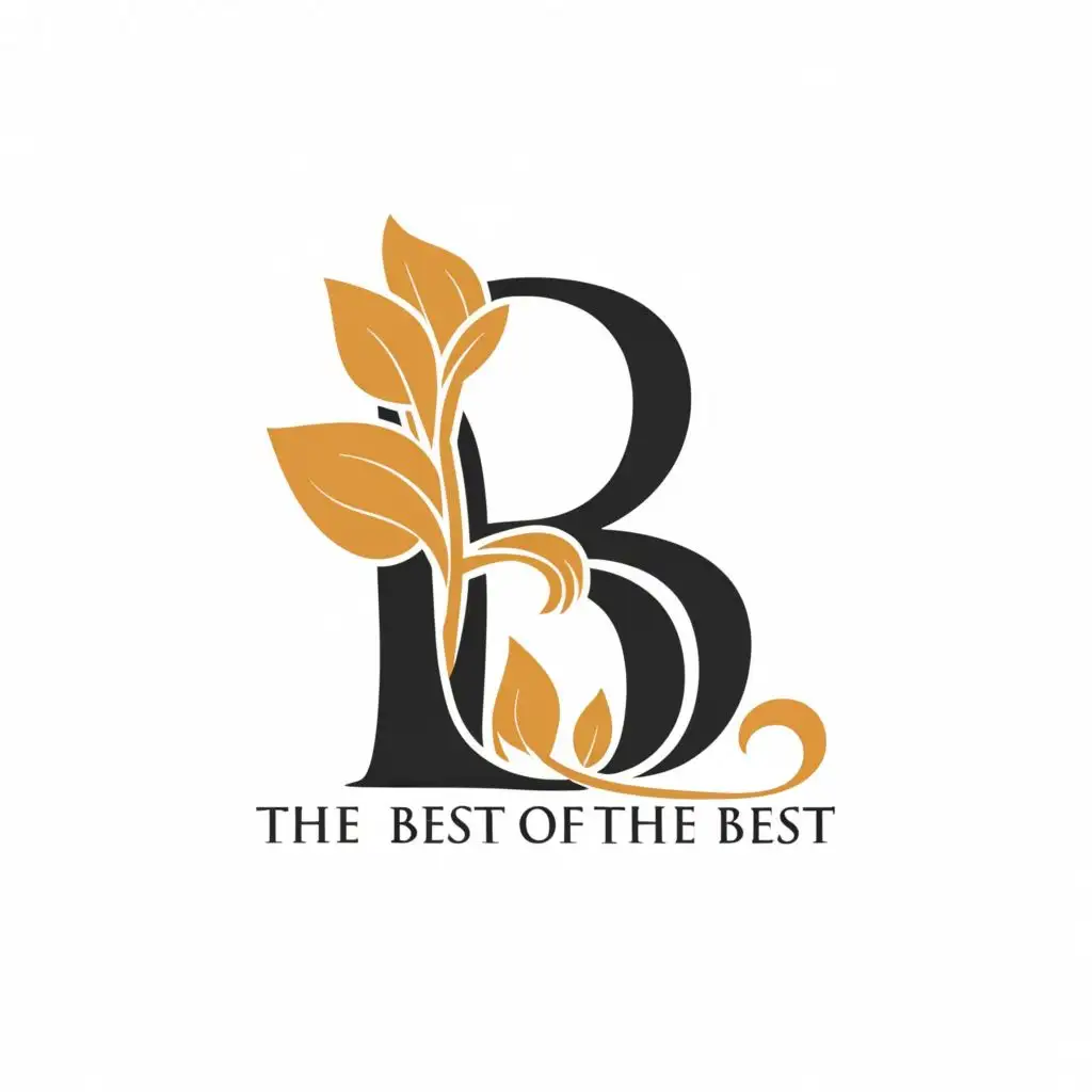 logo, letter B, with the text "the best of the best", typography, be used in Beauty Spa industry