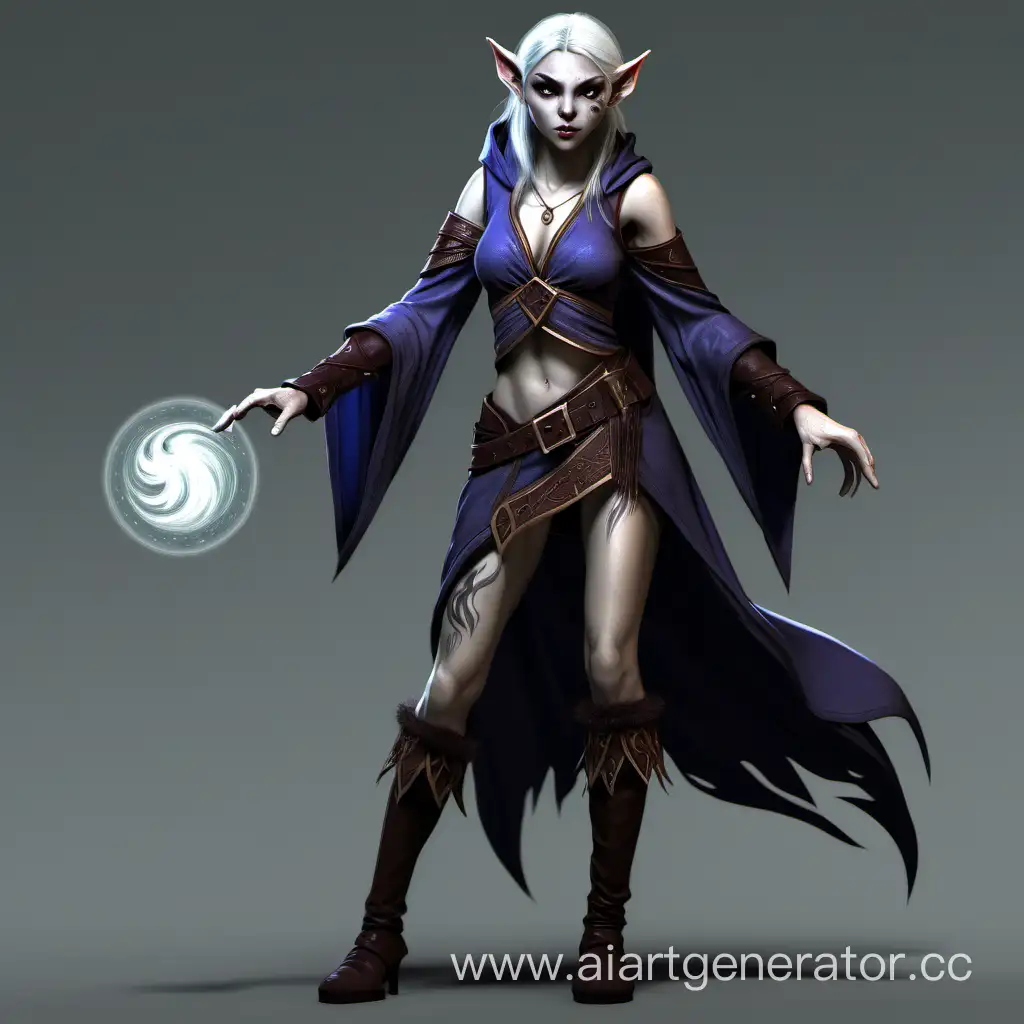 Enchanting-Elf-Fierce-Werewolf-and-Mystical-Humanoid-Mage-Girl-Conjure-Magic