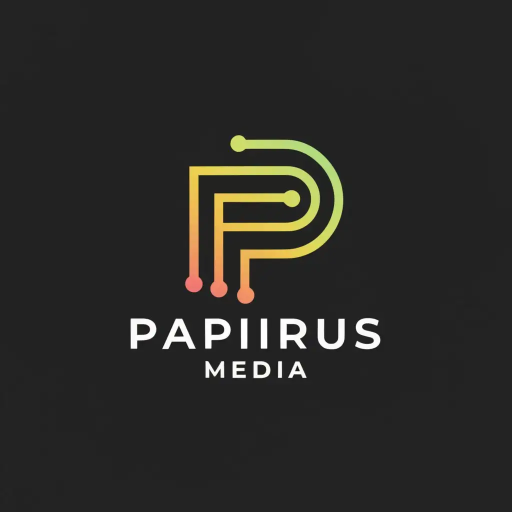 LOGO-Design-for-Papirus-Media-Modern-P-Symbol-in-Technology-Industry