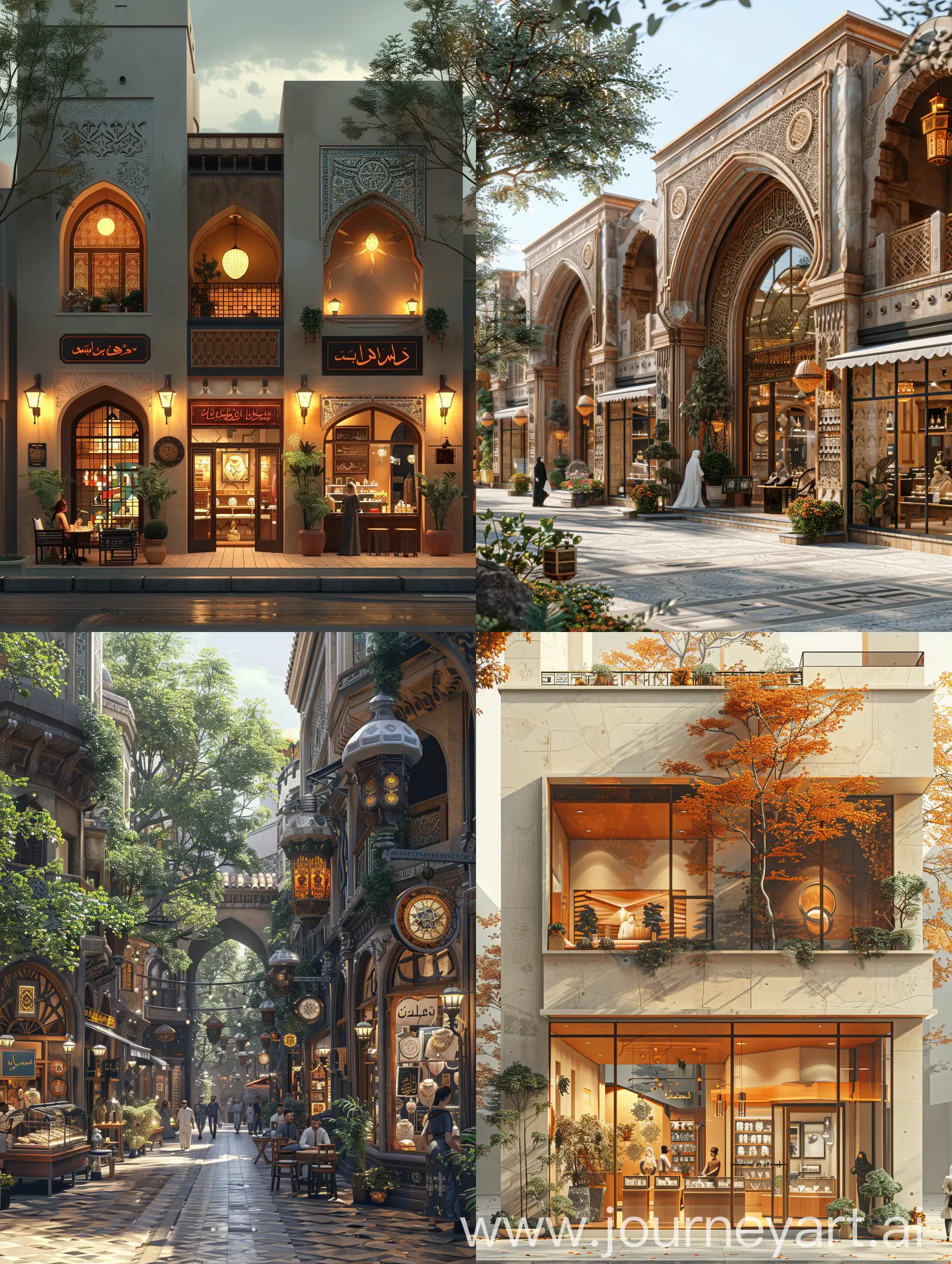 Interactive-Arabian-Hijazi-Strip-Mall-with-Coffee-Shops-and-Jewelry-Store