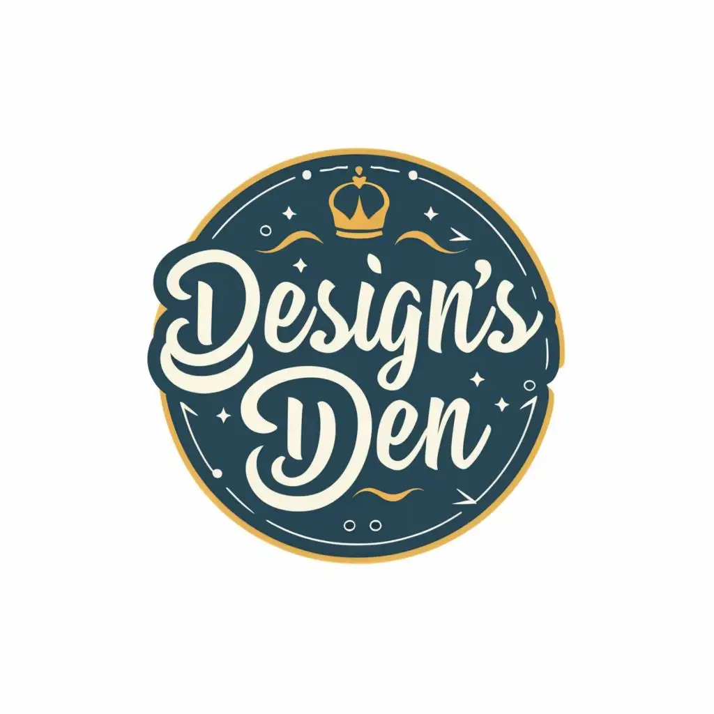 LOGO-Design-For-Designs-Den-Creative-Typography-Emblem-for-Graphic-Design-Artists