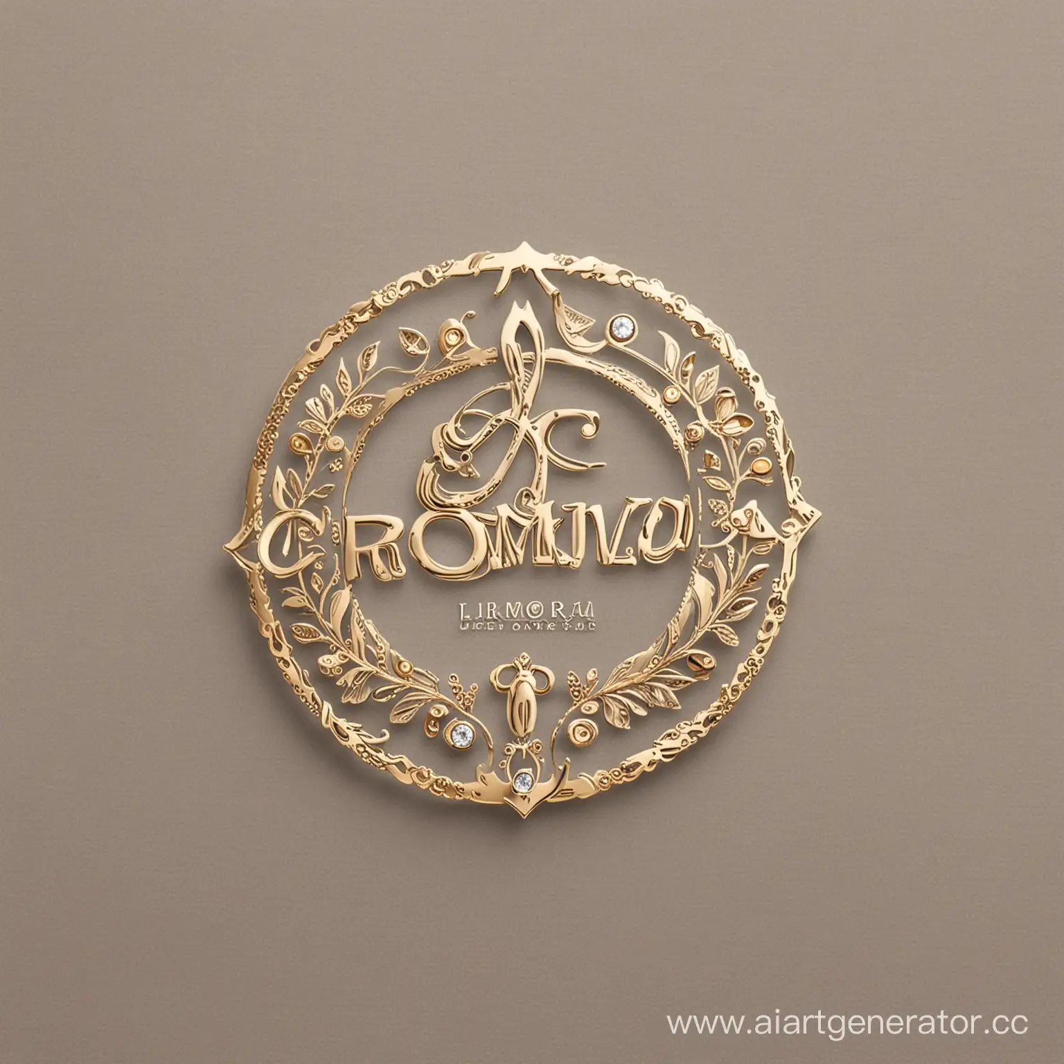 Elegant-Custom-Jewelry-Logo-for-Gromova-Jewelry-Workshop