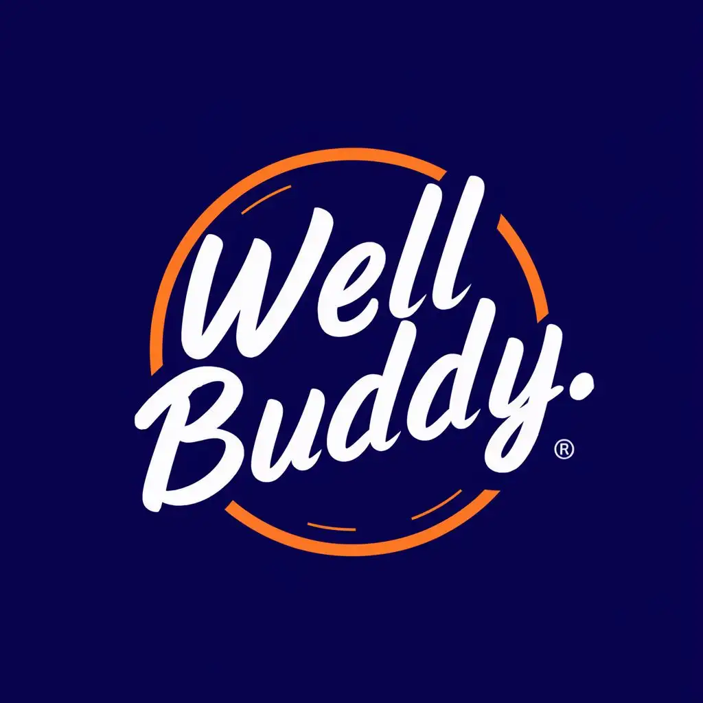 logo, Animated, with the text "Well Buddy", typography, be used in Sports Fitness industry