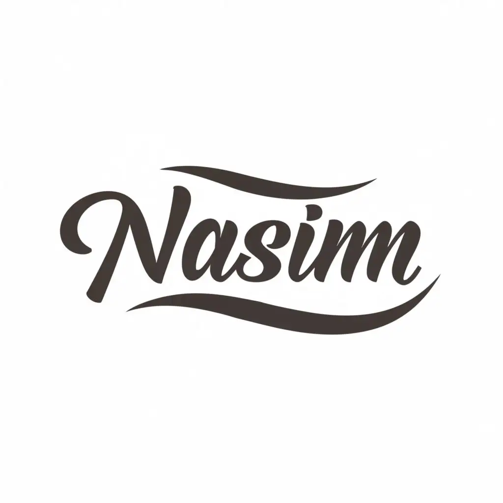 logo, Modern, with the text "Nasim", typography