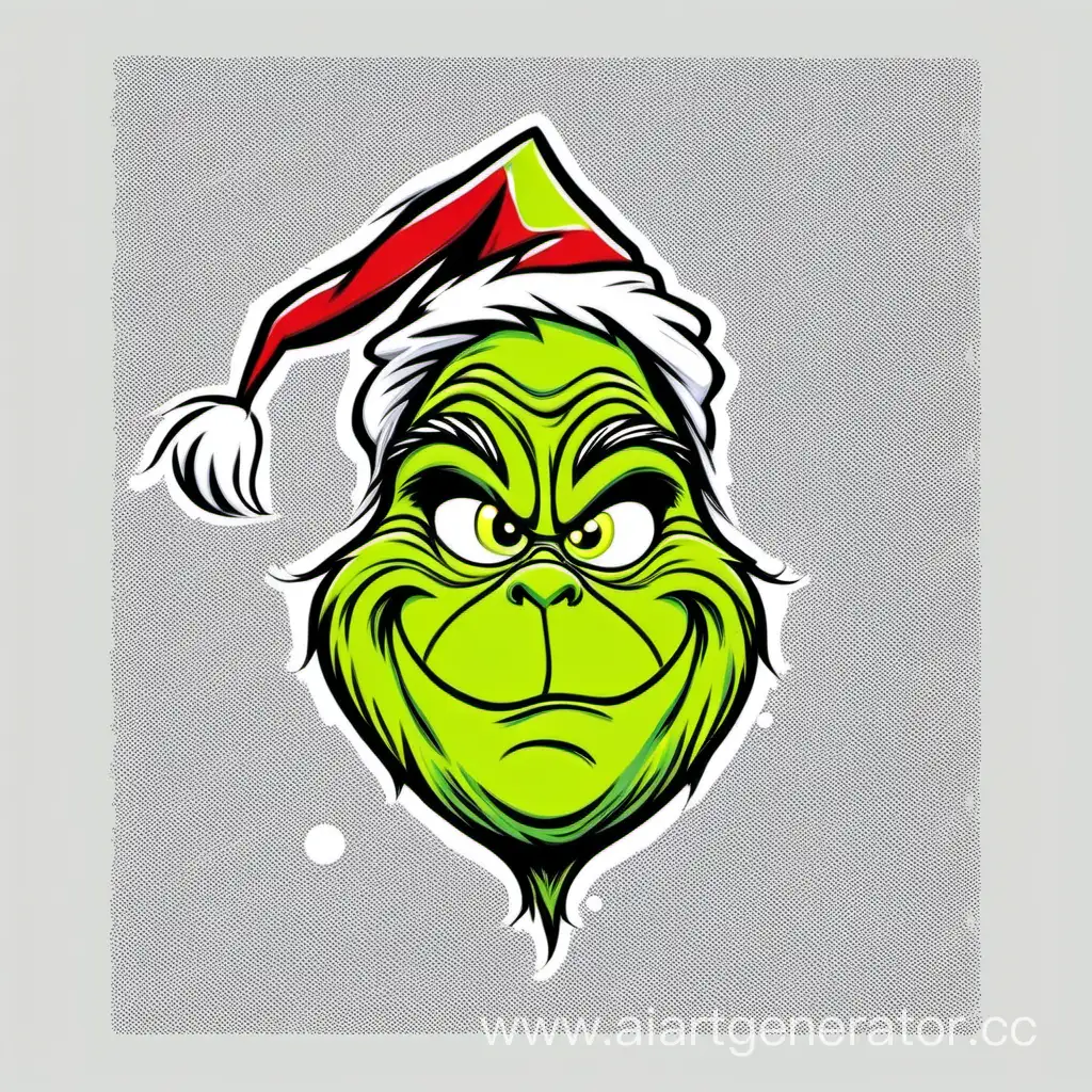 Playful-Grinch-Surrounded-by-Whimsical-Holiday-Chaos