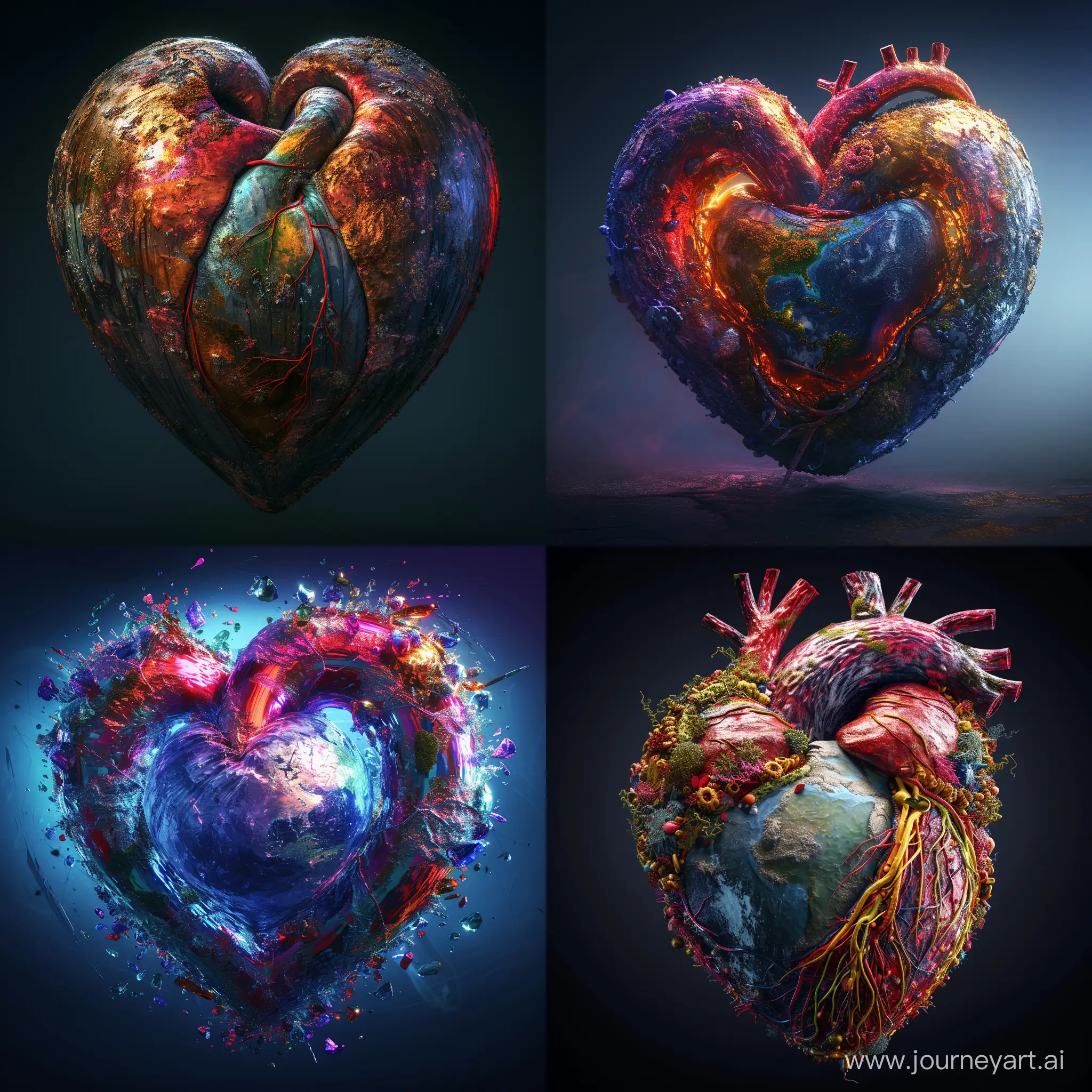 Vibrant-Giant-Heart-at-Earths-Core-UHD-HDR-3D-Futuristic-Style