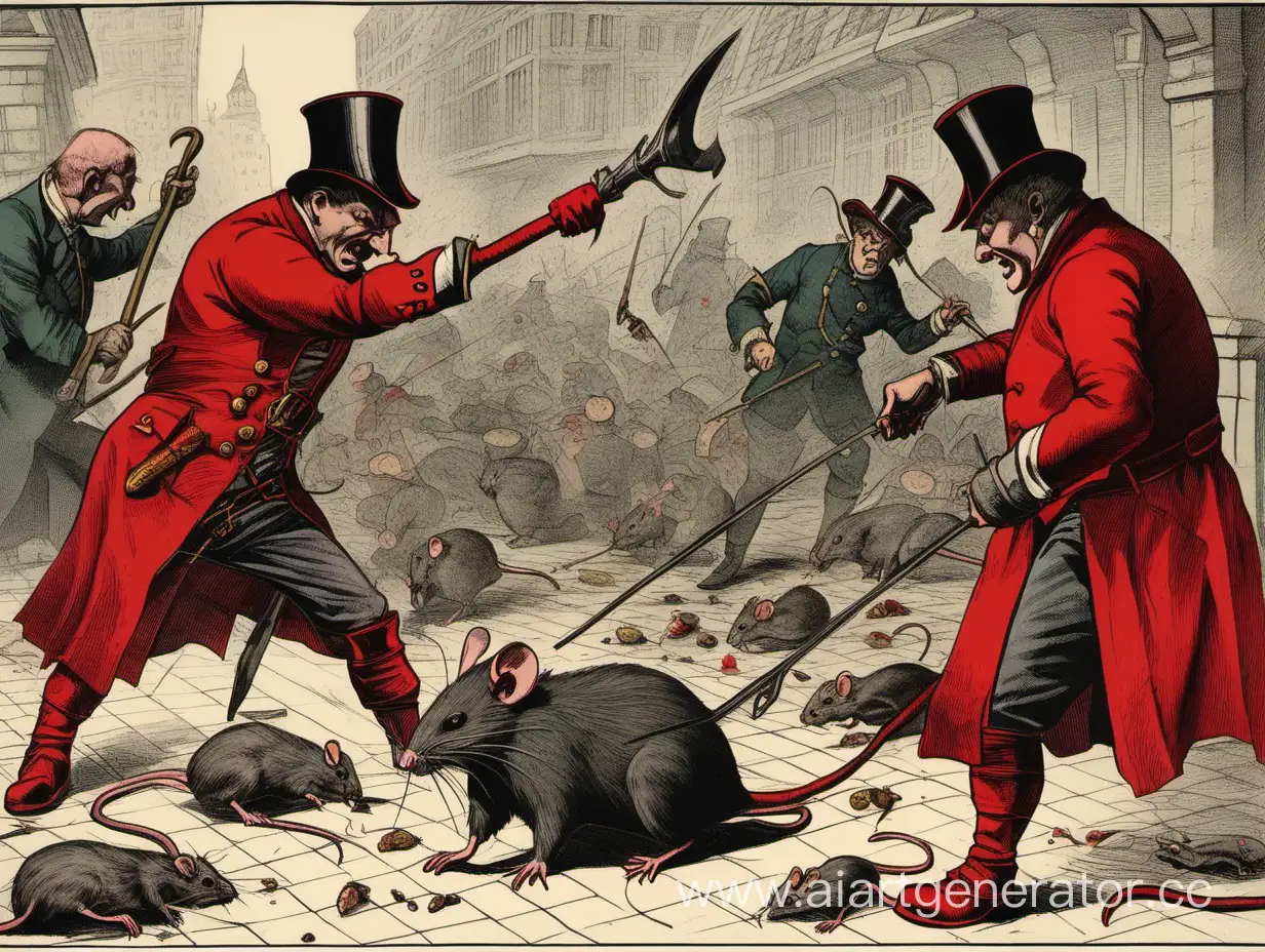 Revolutionary-Scene-Red-Bludgeon-Strikes-Fat-Bourgeois-Amidst-Crawling-Rats