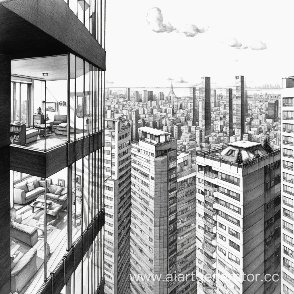 Urban-Skyline-Futuristic-Cityscape-Illustration-from-High-Above