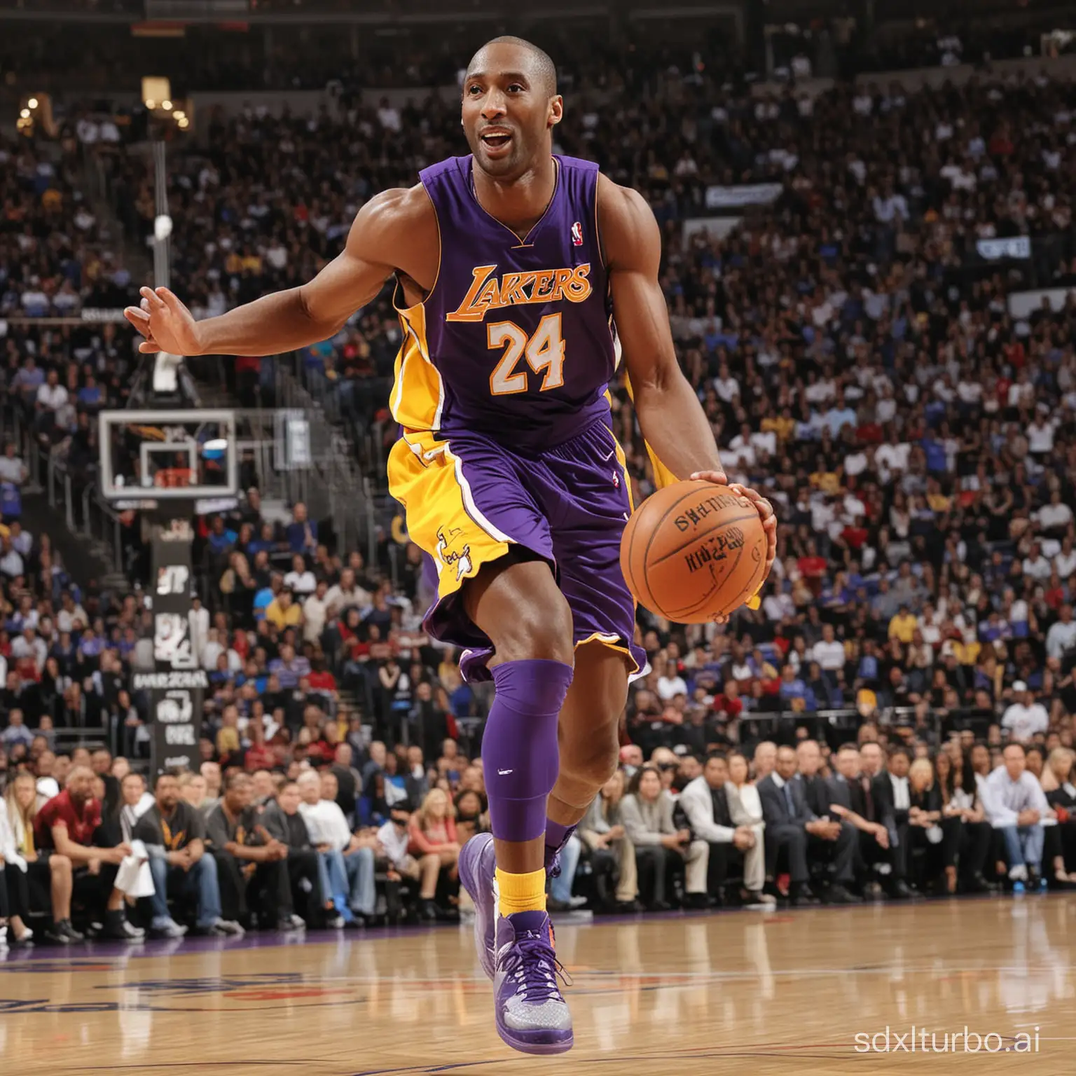 Basketball-Legend-Kobe-Bryant-in-Action