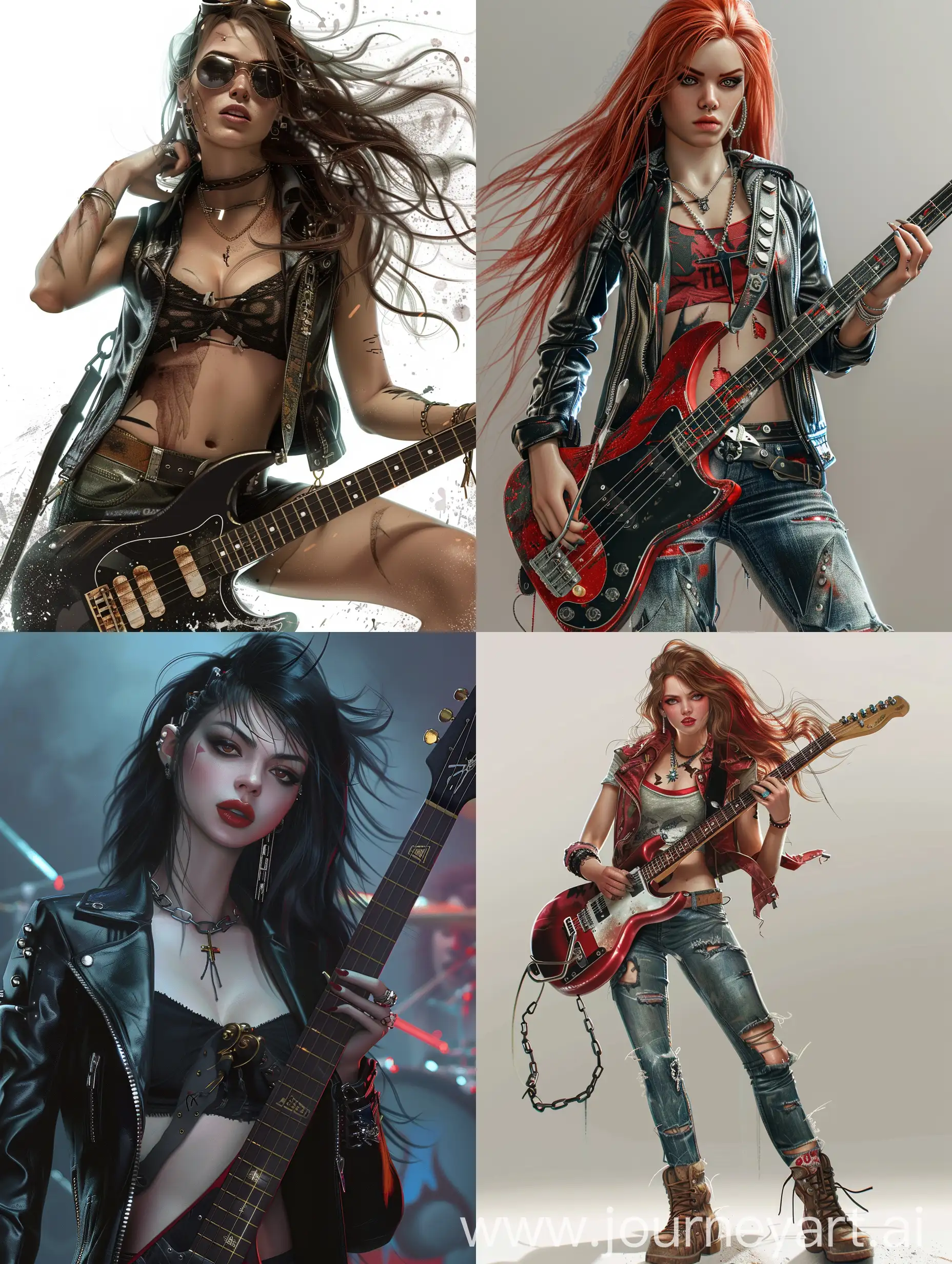 Rocker woman , bad girl , 2d
