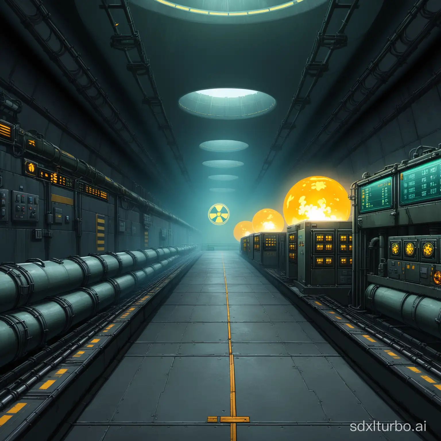 地下核工厂景区小程序游戏界面