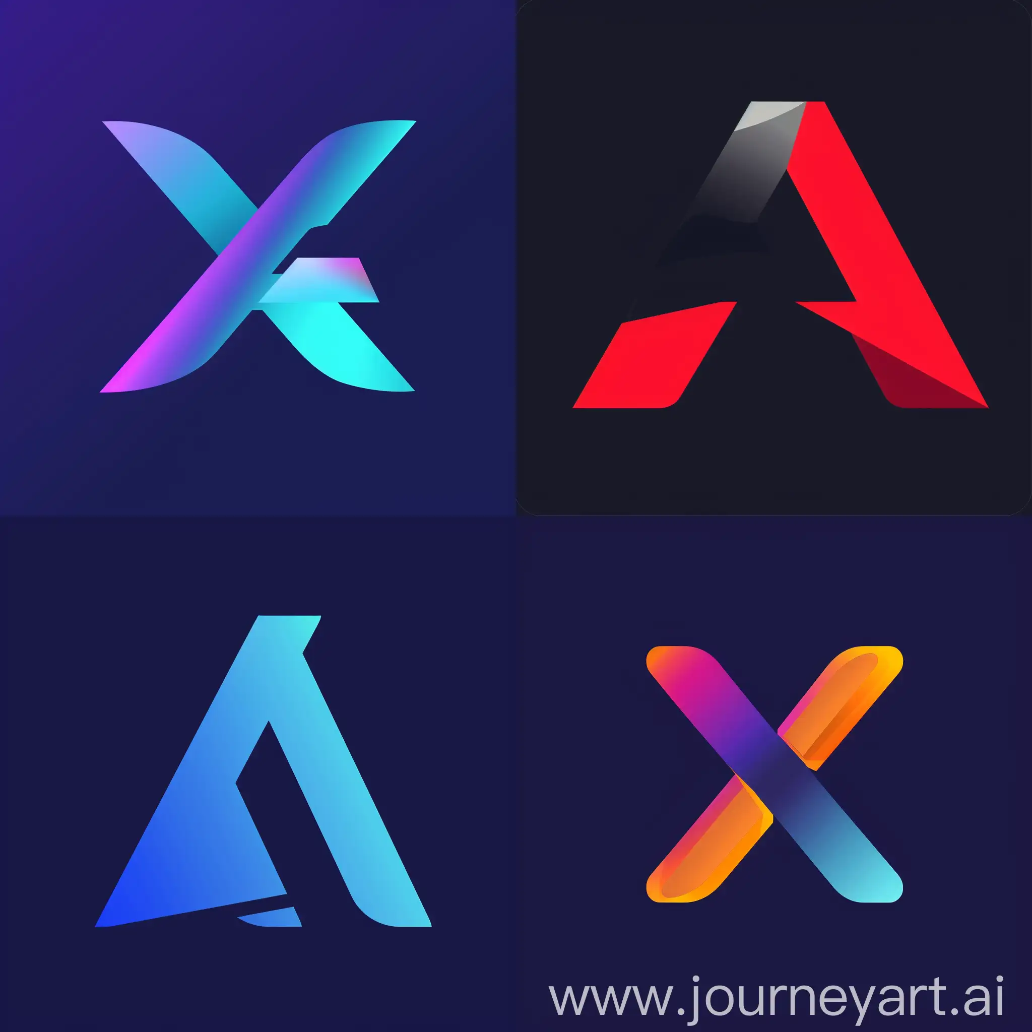 letter logo for airline company called "AeroVix"