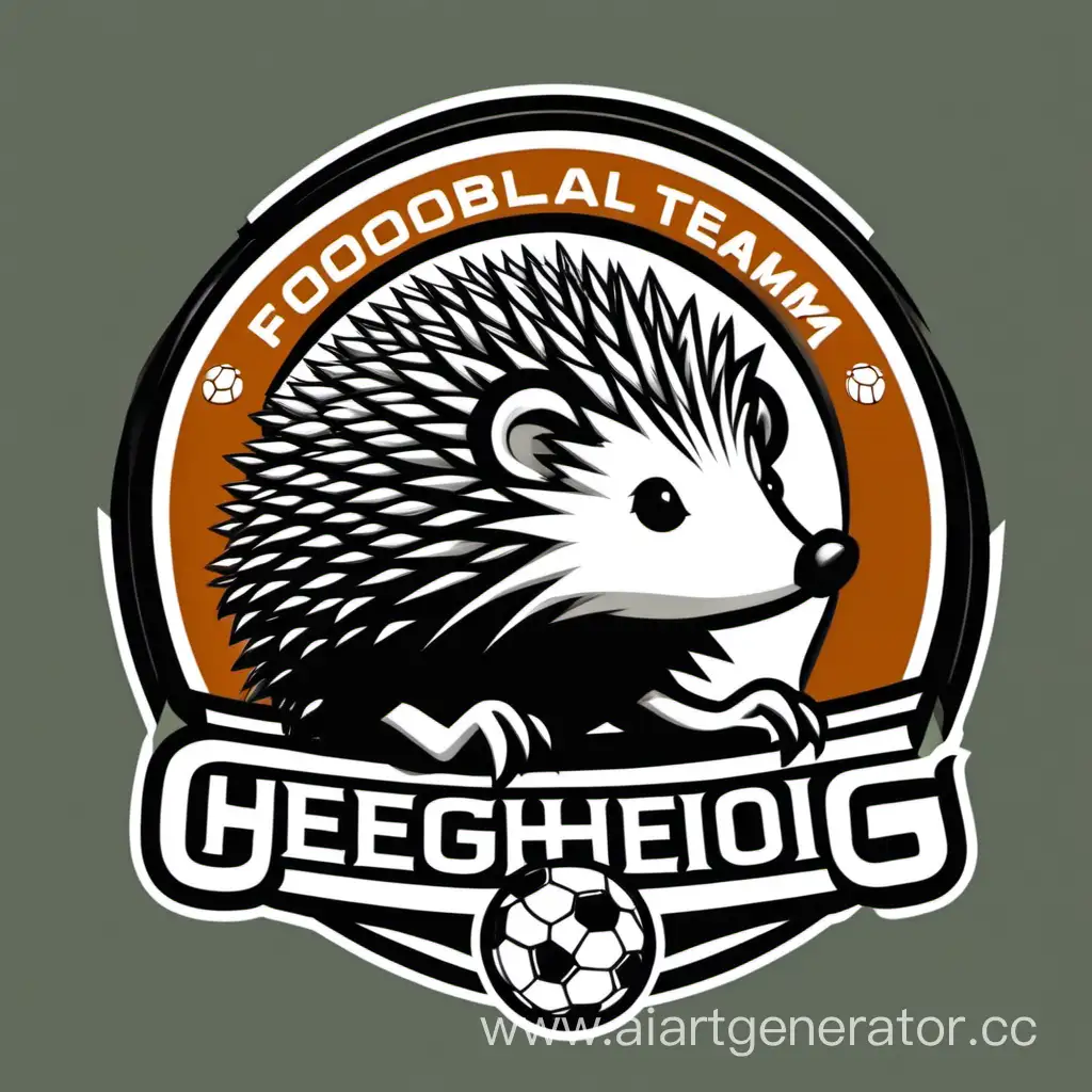 Dynamic-Football-Team-Logo-Featuring-a-Playful-Hedgehog