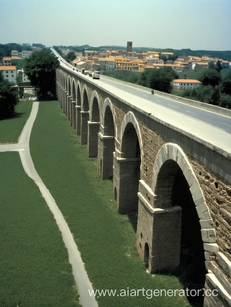 city-line, city-road, aqueduct, 14th century