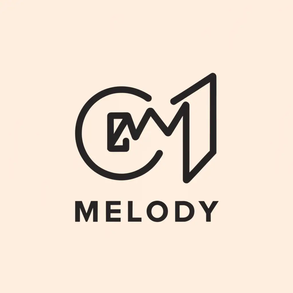 a logo design,with the text "Melody", main symbol:Beat,Moderate,be used in Entertainment industry,clear background
