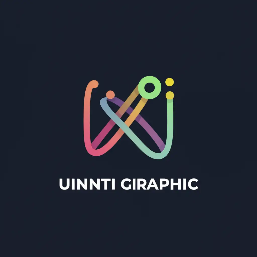 a logo design,with the text "UNNTI GRAPHIC", main symbol:GRAPHIC,Moderate,clear background