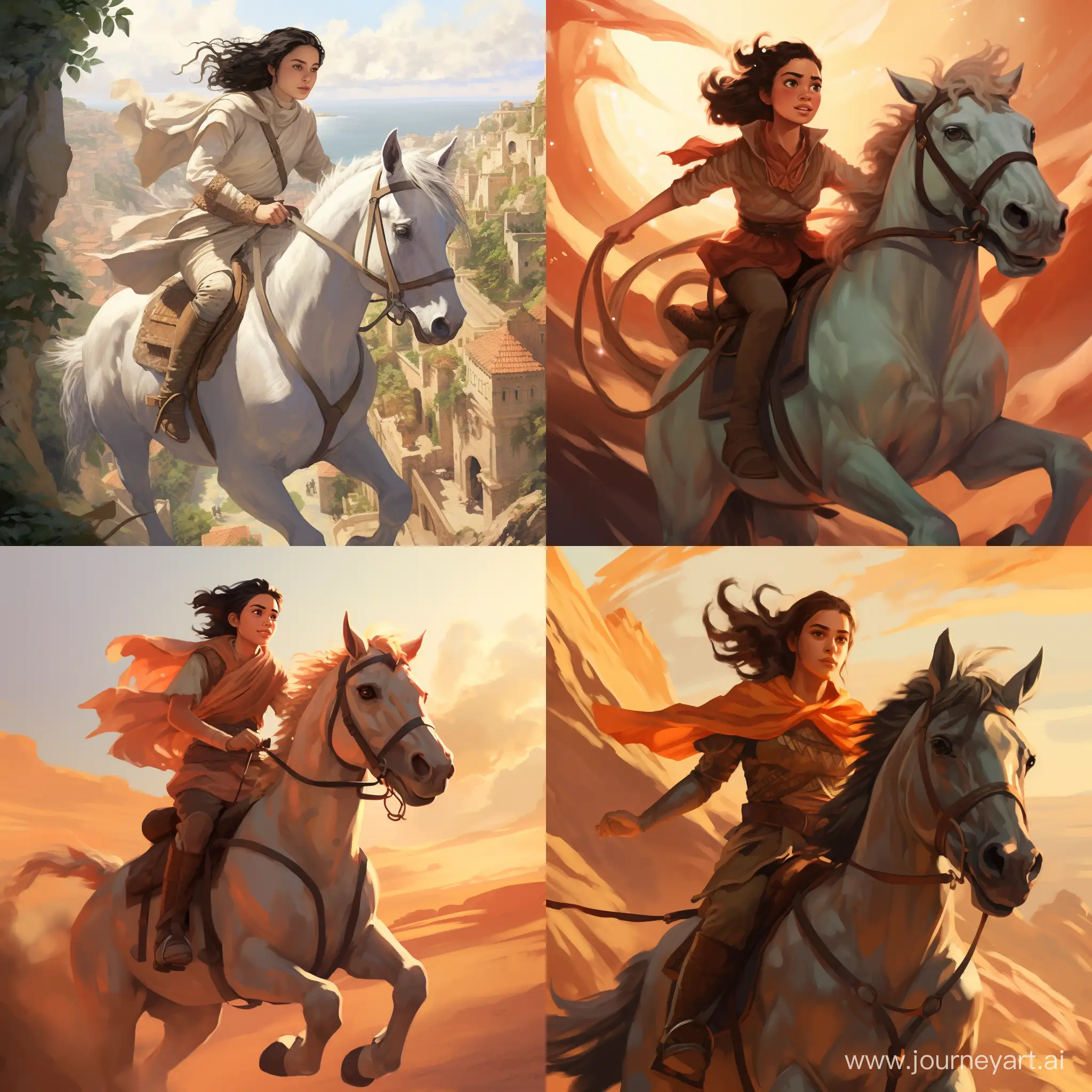 Arya-Stark-Riding-Sapphira-in-a-11-Aspect-Ratio