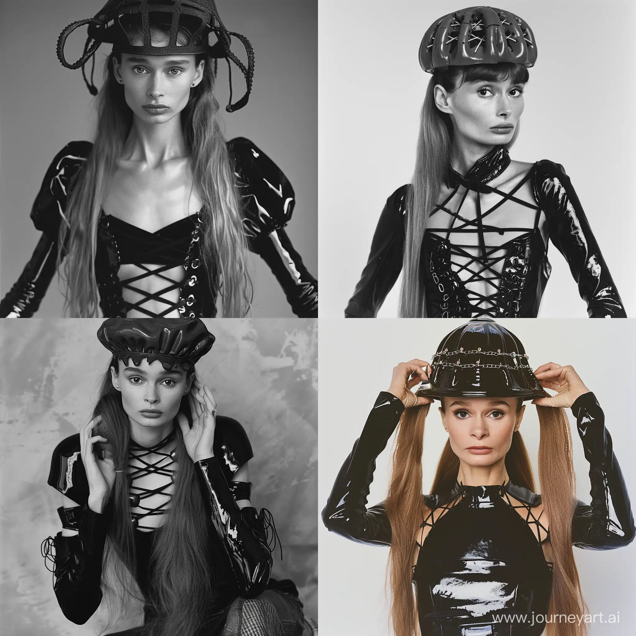 Audrey-Hepburn-Portraying-Madonna-with-90s-Aesthetic-in-Vogue-Photoshoot
