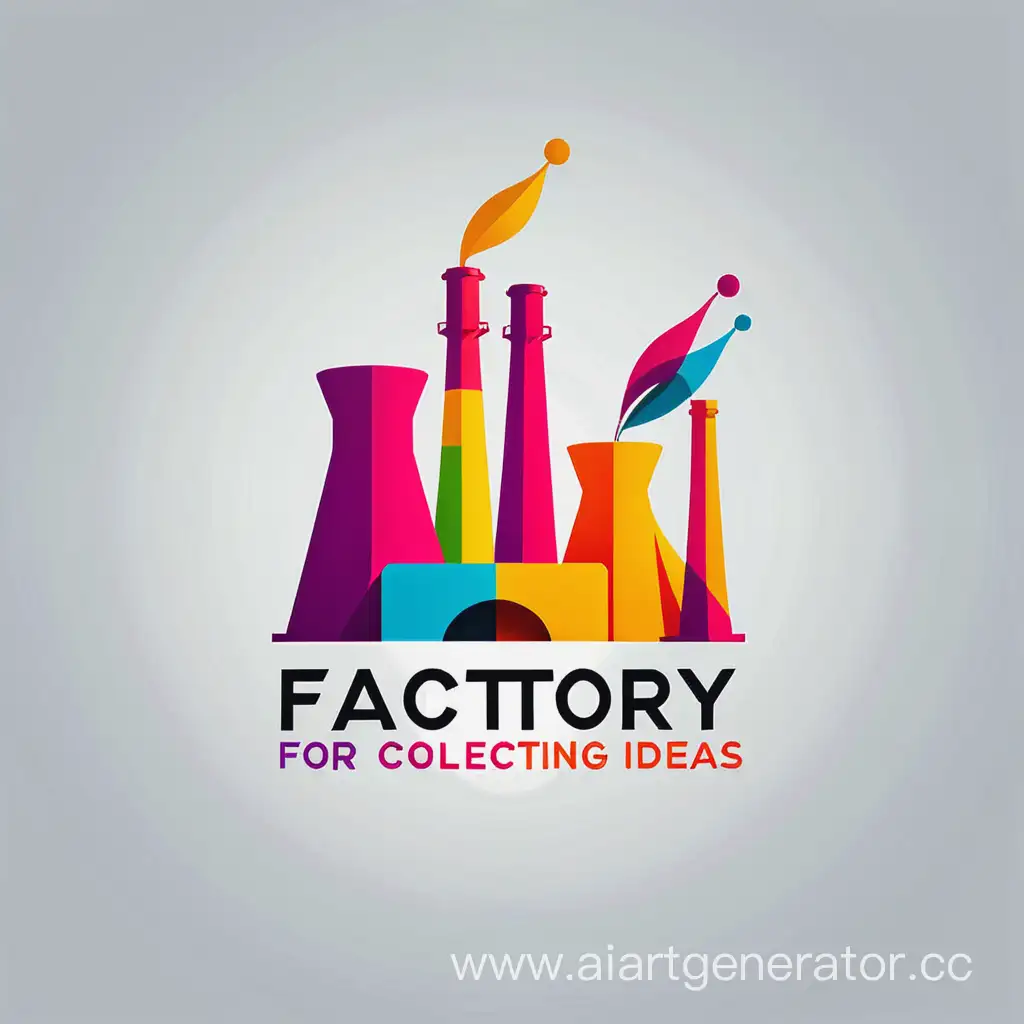 логотип проекта "Фабрика по сбору идей сотрудников" виво в ярких красках