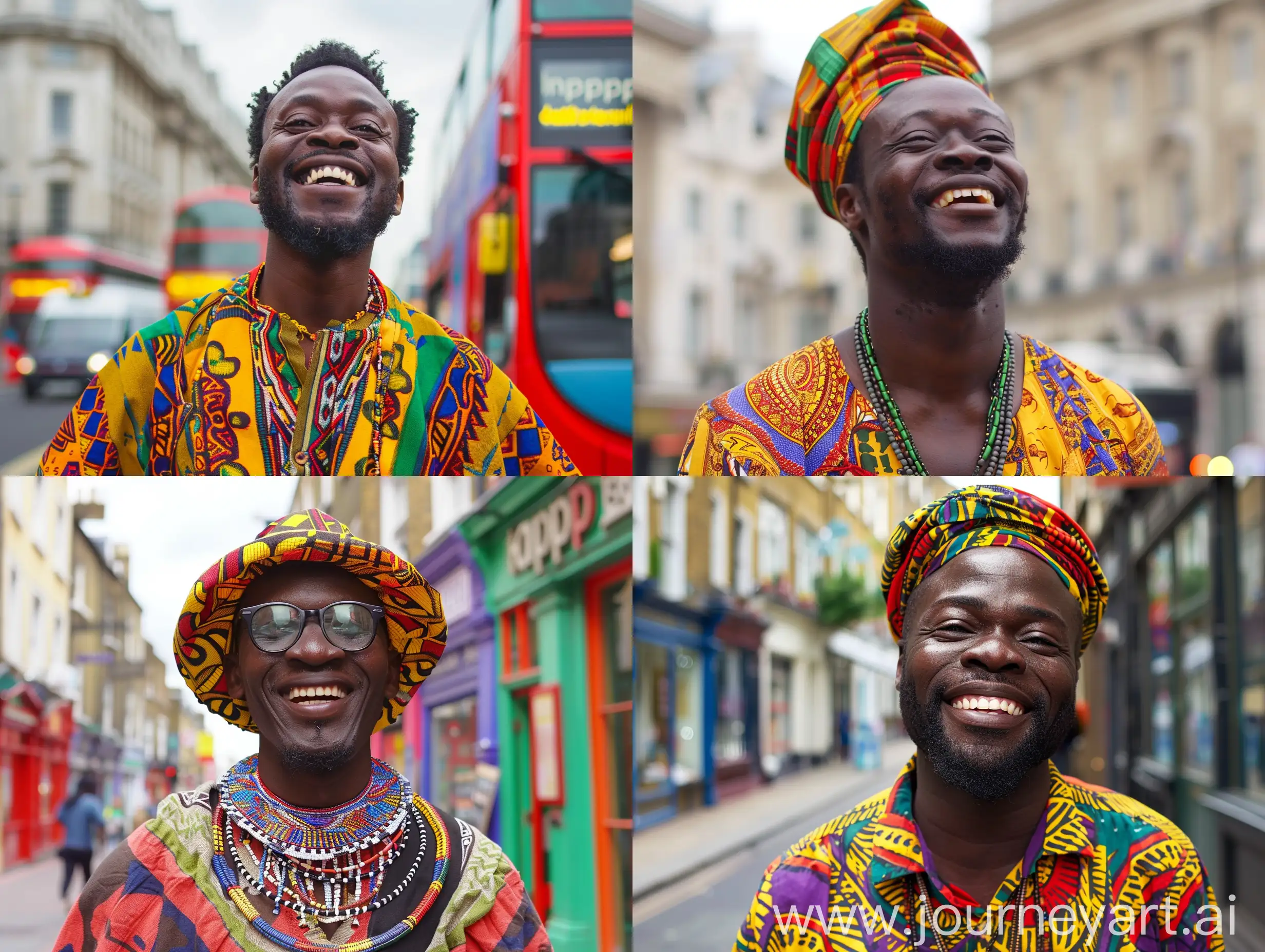 Happy african in london


