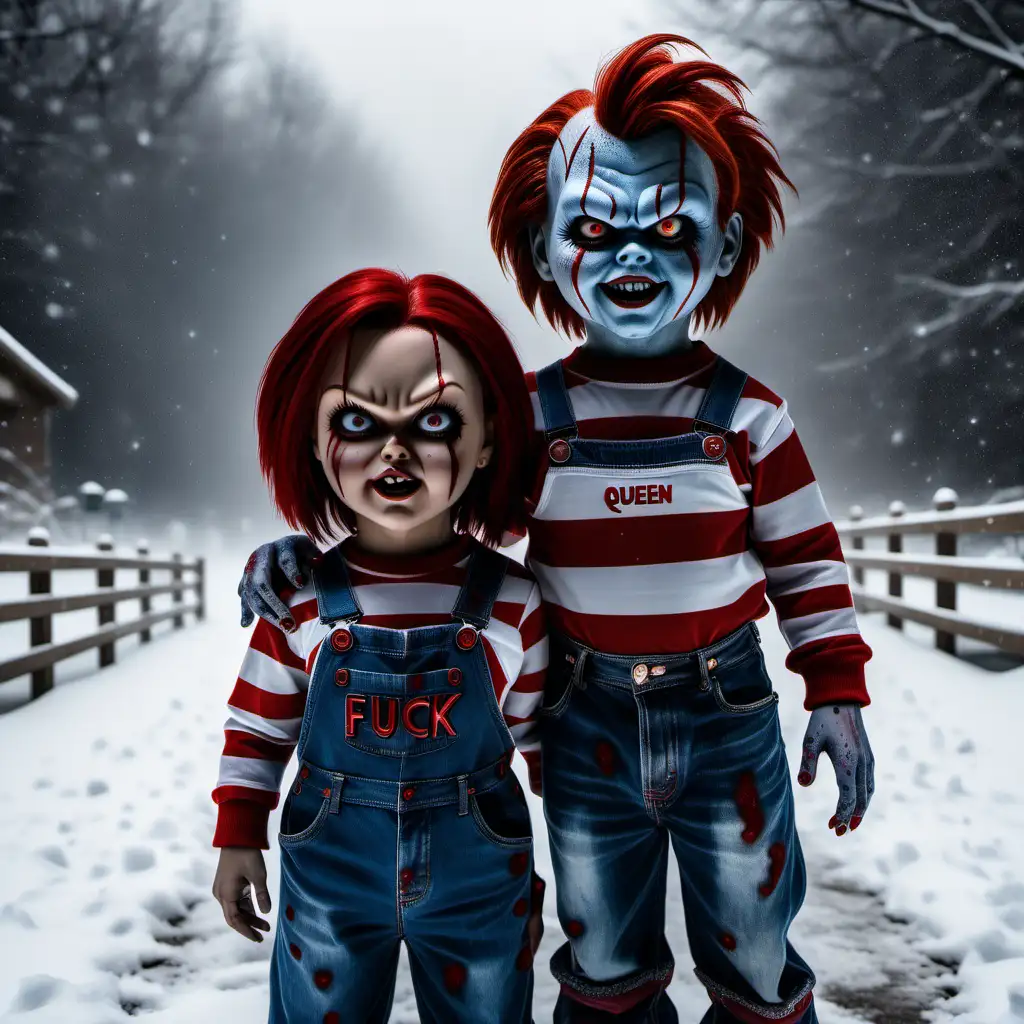 Dark Fantasy Chucky and Tiffany Reign as Winter Royalty in a Bold Rebellion