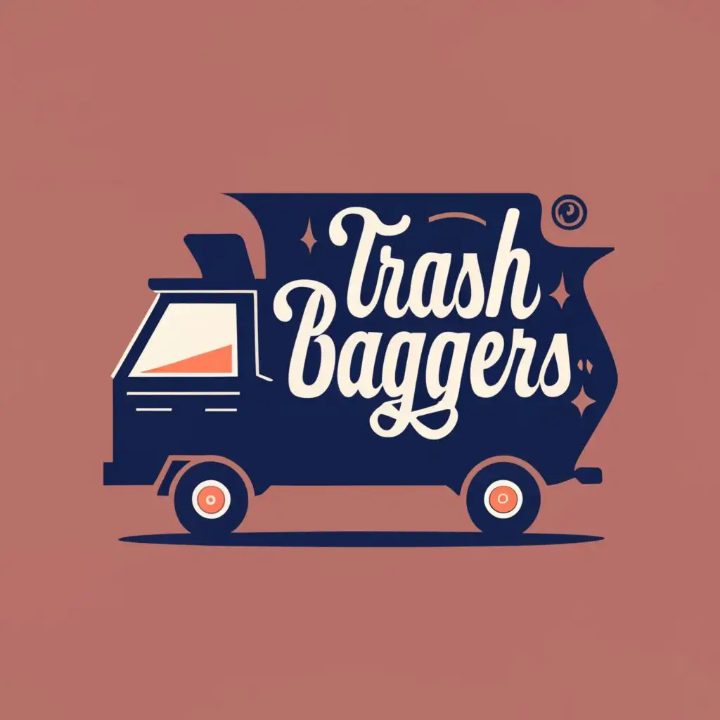 LOGO-Design-For-TrashBaggers-Innovative-Trash-Car-Typography-for-Retail-Industry