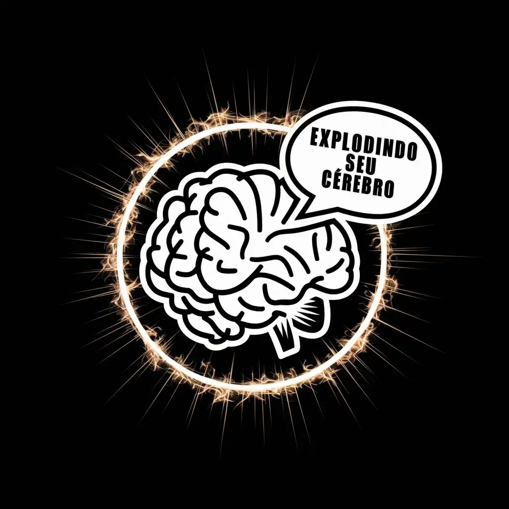 um logo de um Cérebro com a frases: Explodindo seu Cérebro