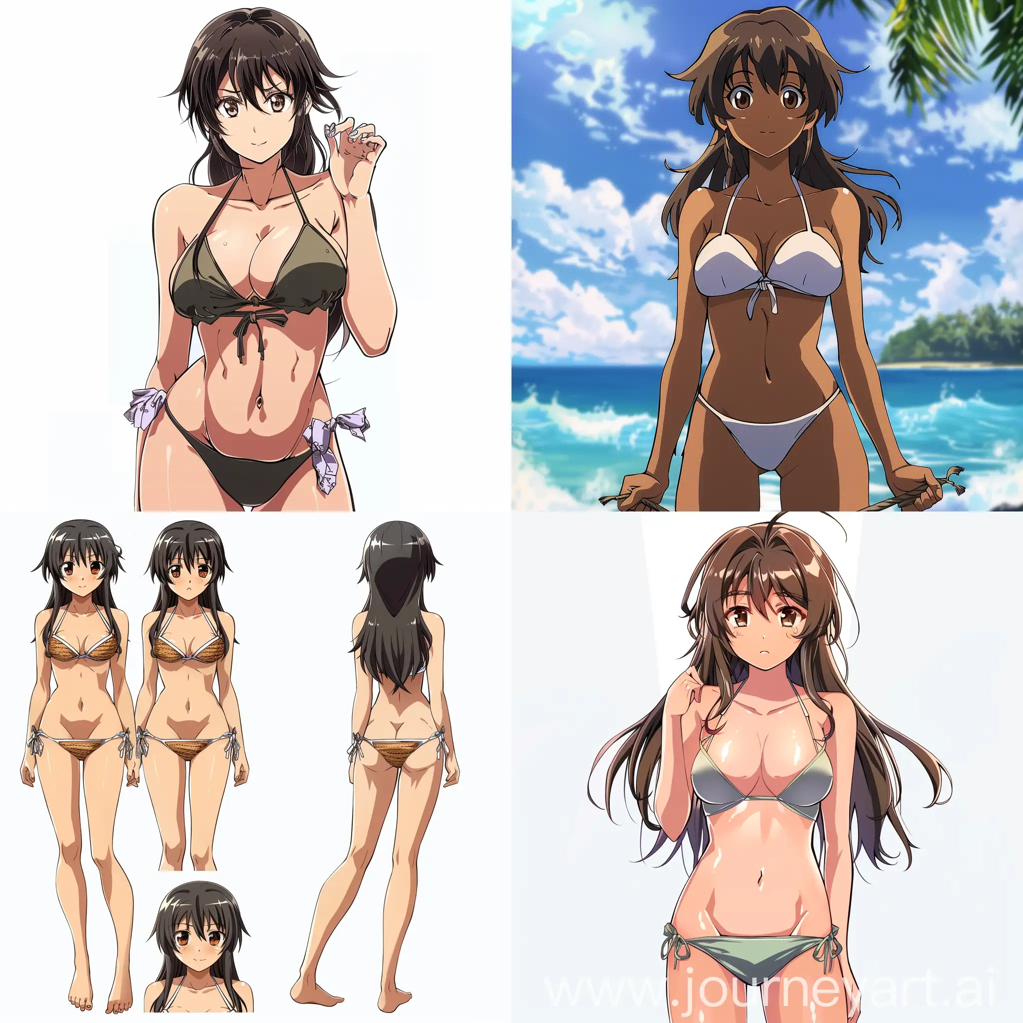 Akeno Himejima, bikini
