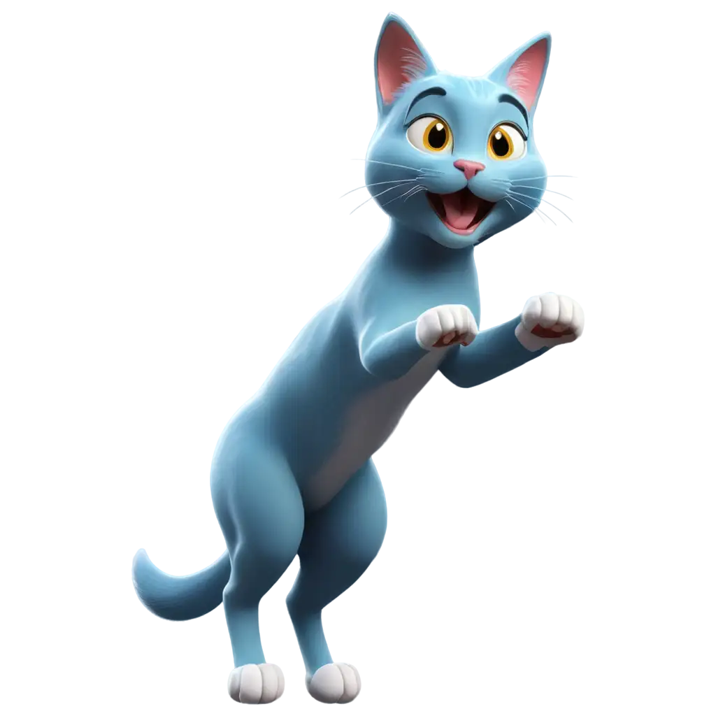 Dynamic-3D-Painted-Cat-PNG-Gracefully-Leaping-Across-the-Screen