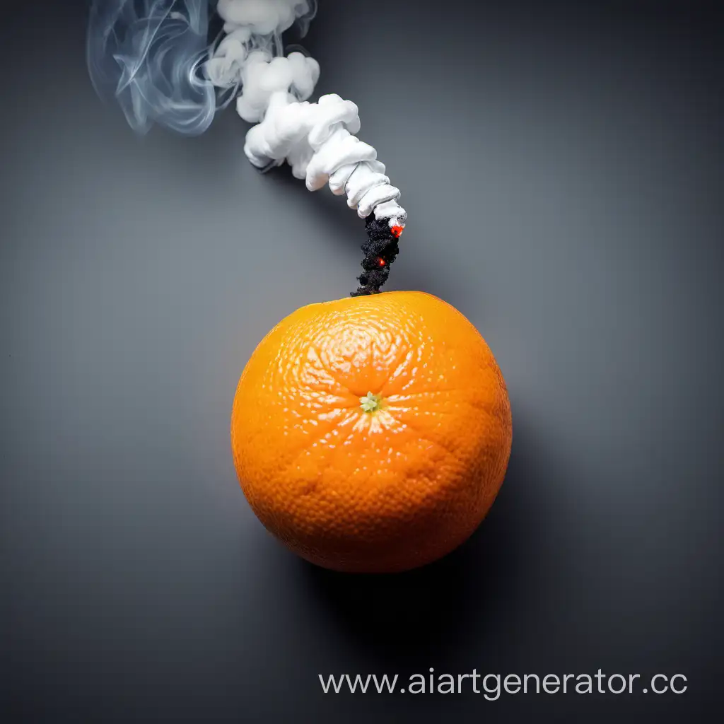 апельсин курит
