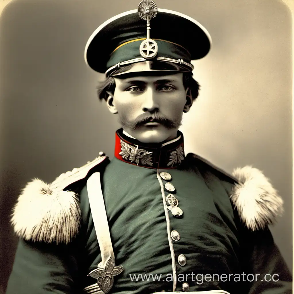 Один Солдат русской армии 19 века
