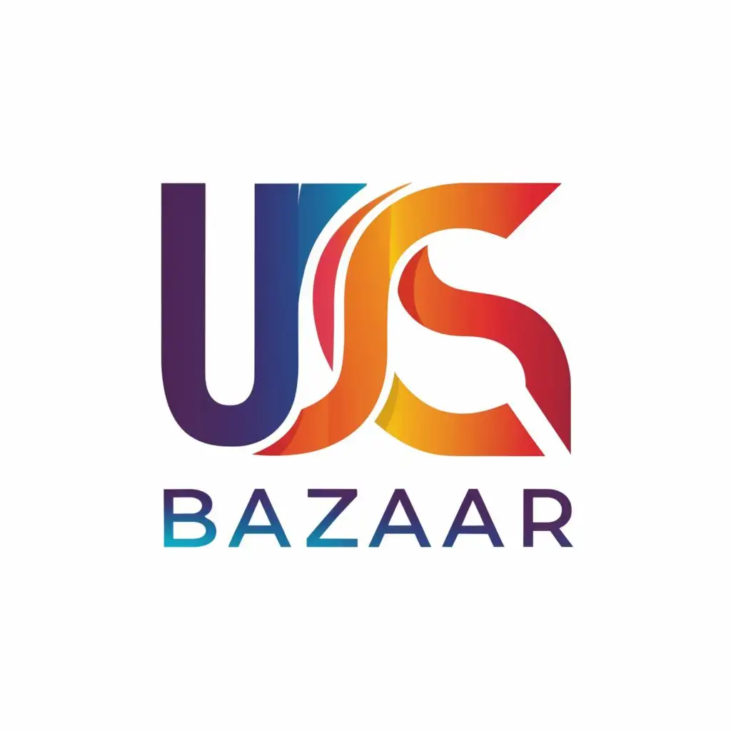 a logo design,with the text "U.S Bazaar", main symbol:U.S,Moderate,be used in Retail industry,clear background