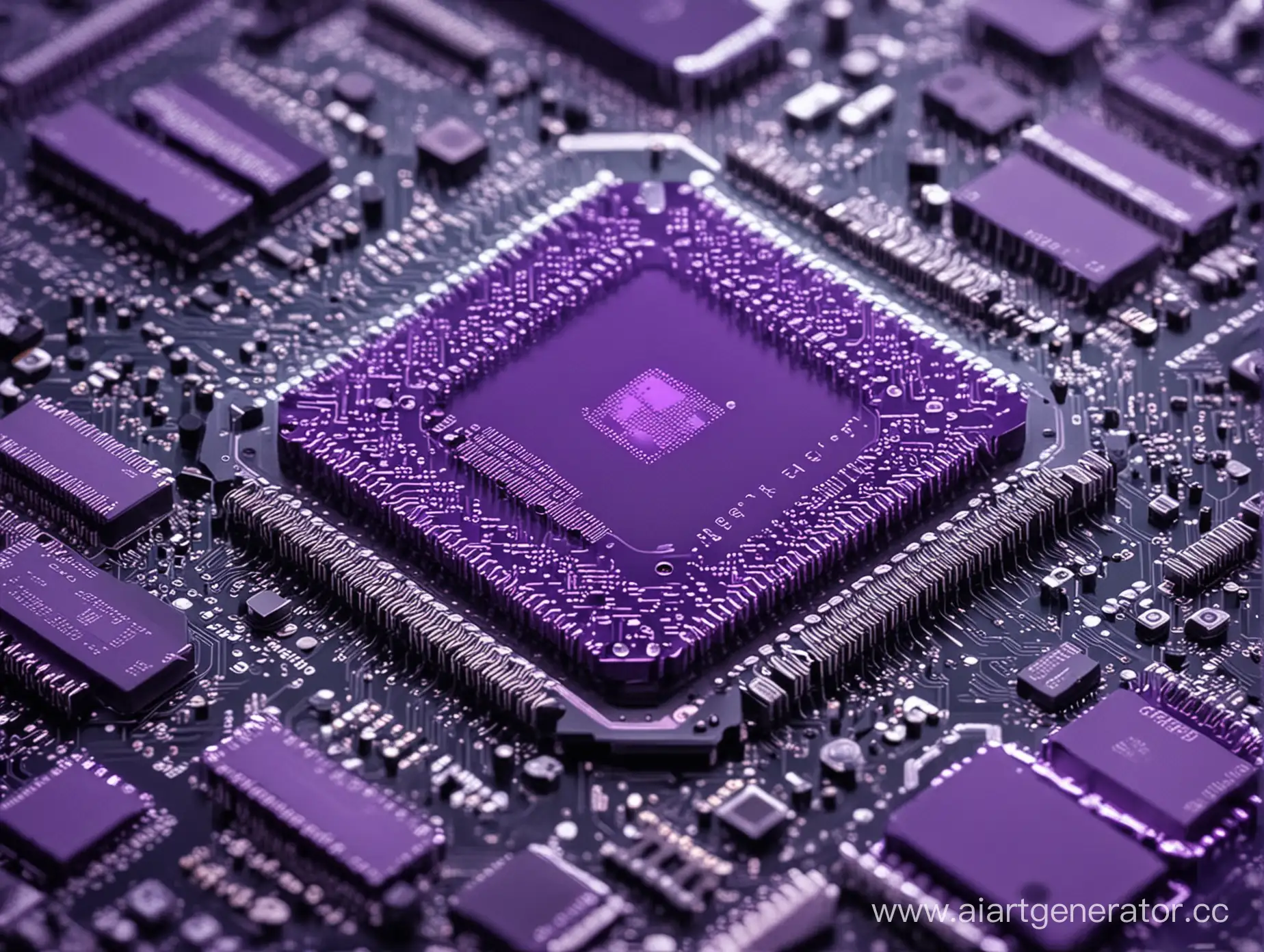 Futuristic-Microchips-Gleaming-in-Vivid-Purple-Hue