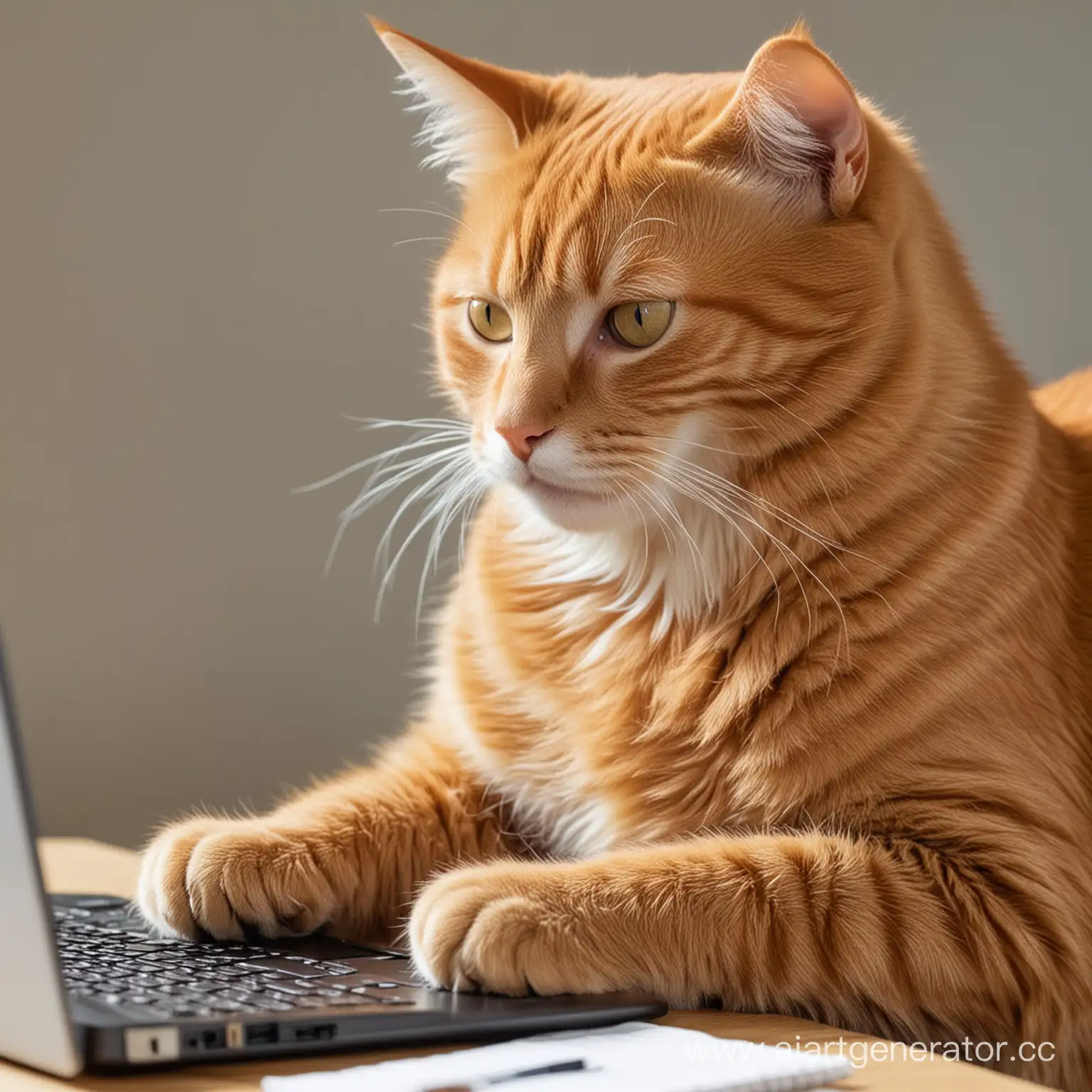 Ginger-Cat-Writing-Code-at-Computer-Desk