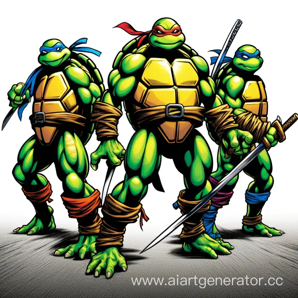 Martial-Arts-Master-Turtles-in-Action-Teenage-Mutant-Ninja-Turtles-Art