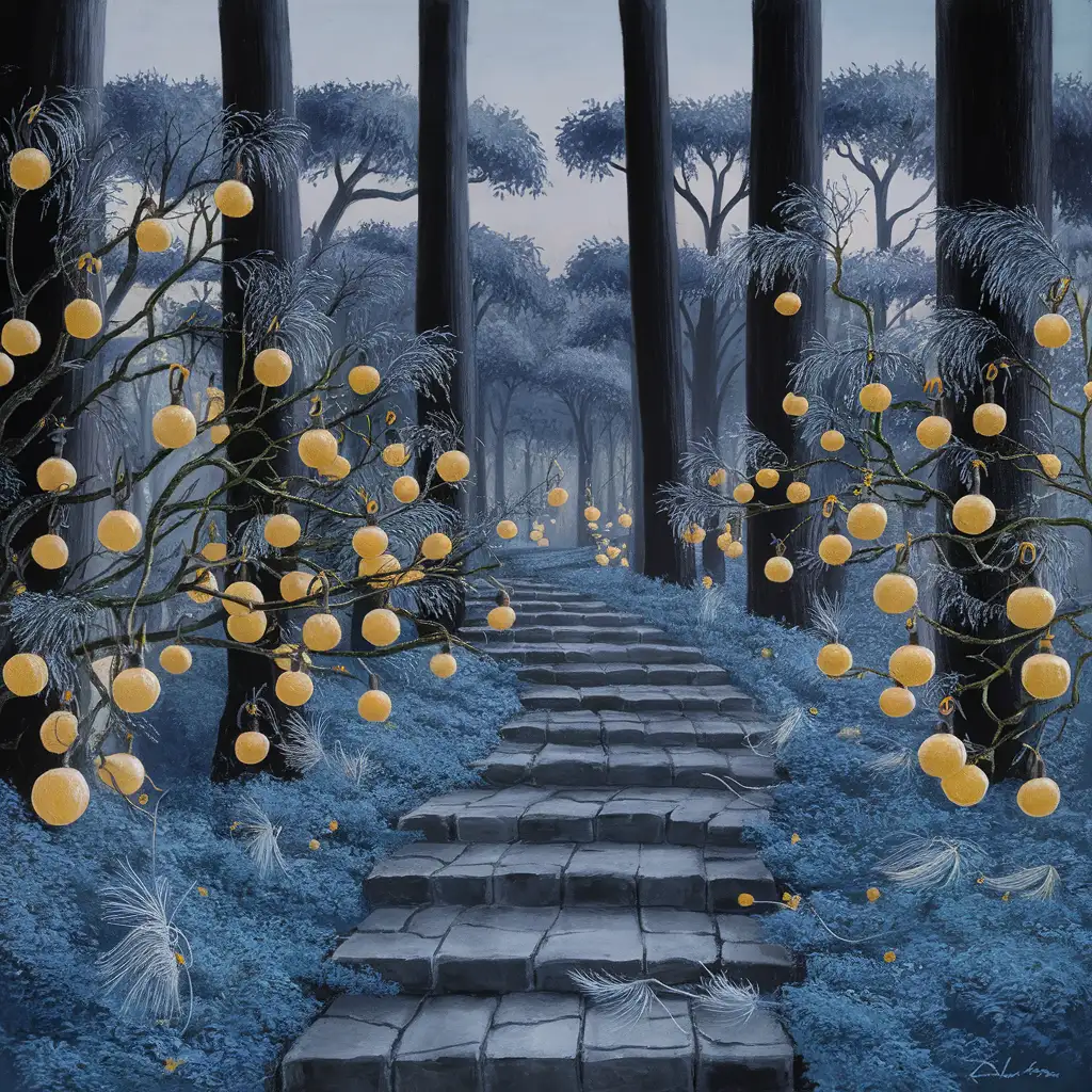 Enchanted-Forest-Path-with-Golden-Fruits-and-Moving-Flora