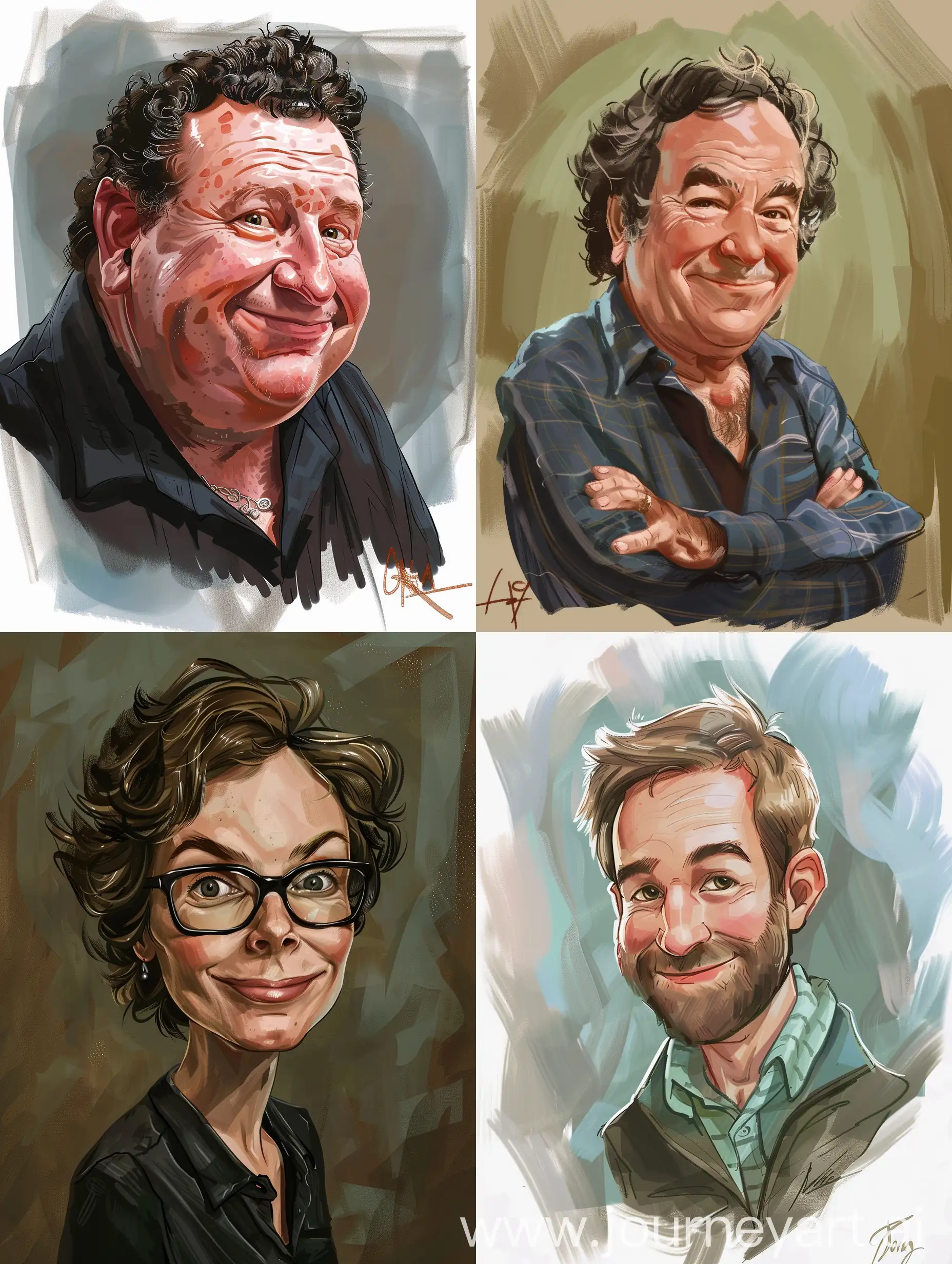  portrait style caricature from photo