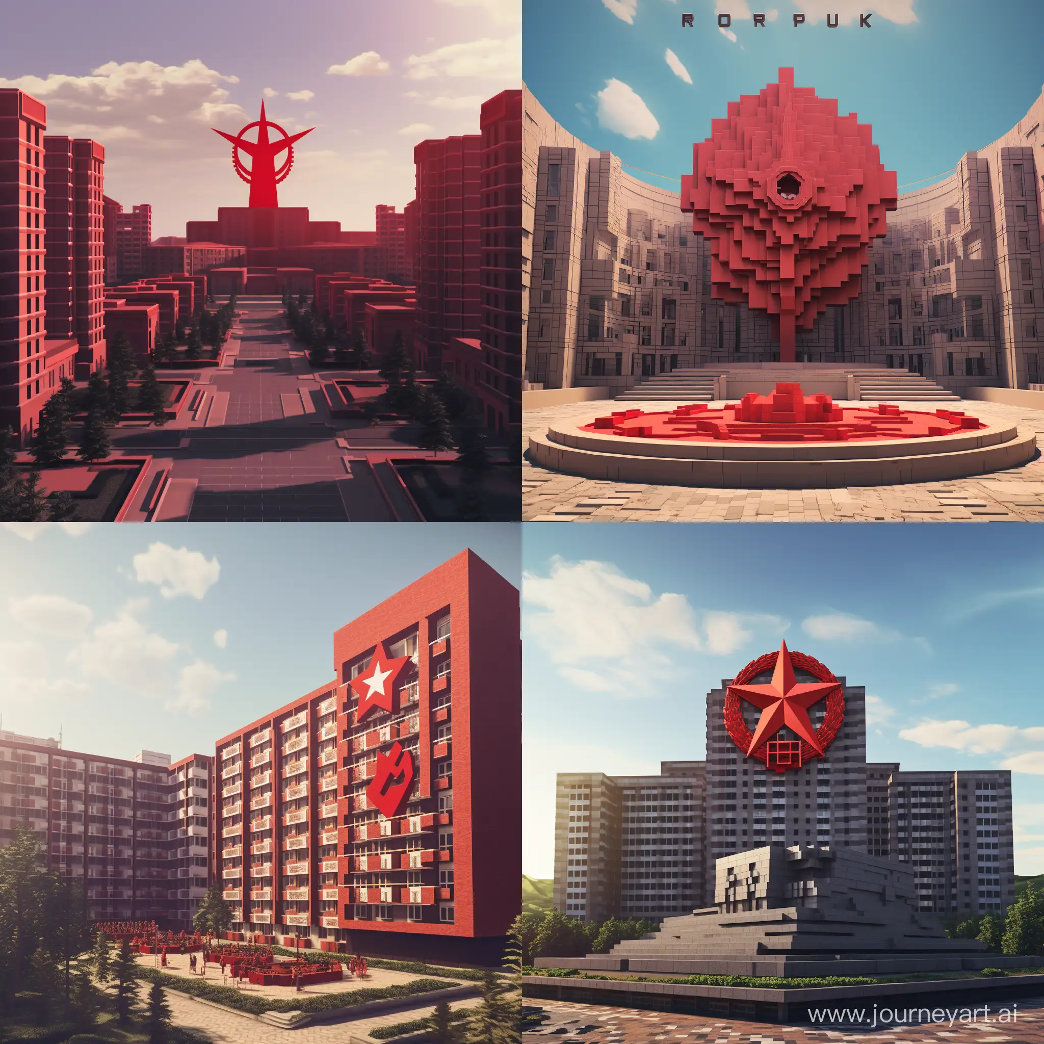 Minecraft-Recreation-USSR-RP-2077-11-Scale-1449-Buildings